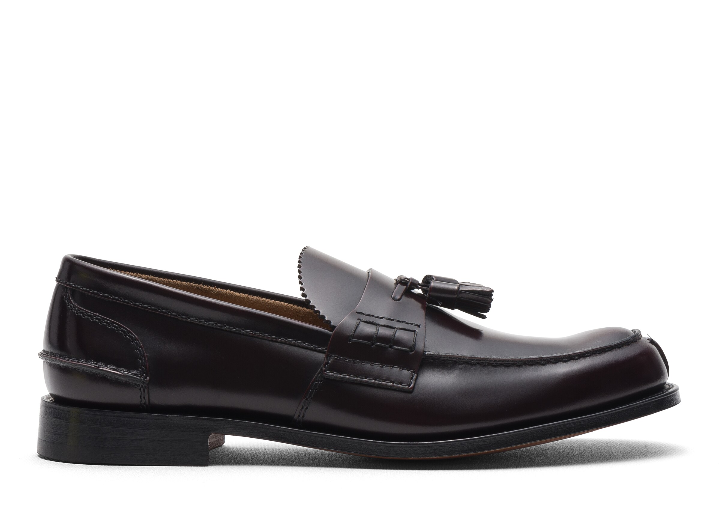 Church Bookbinder Fumé Loafer, Man, Burgundy, Size 10