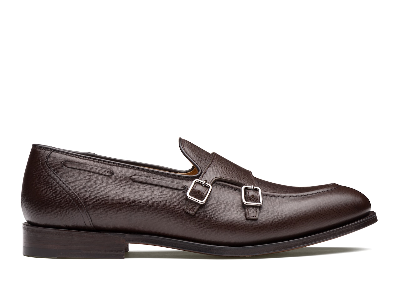 Clatford St James Leather Monk Strap Brown | Church's