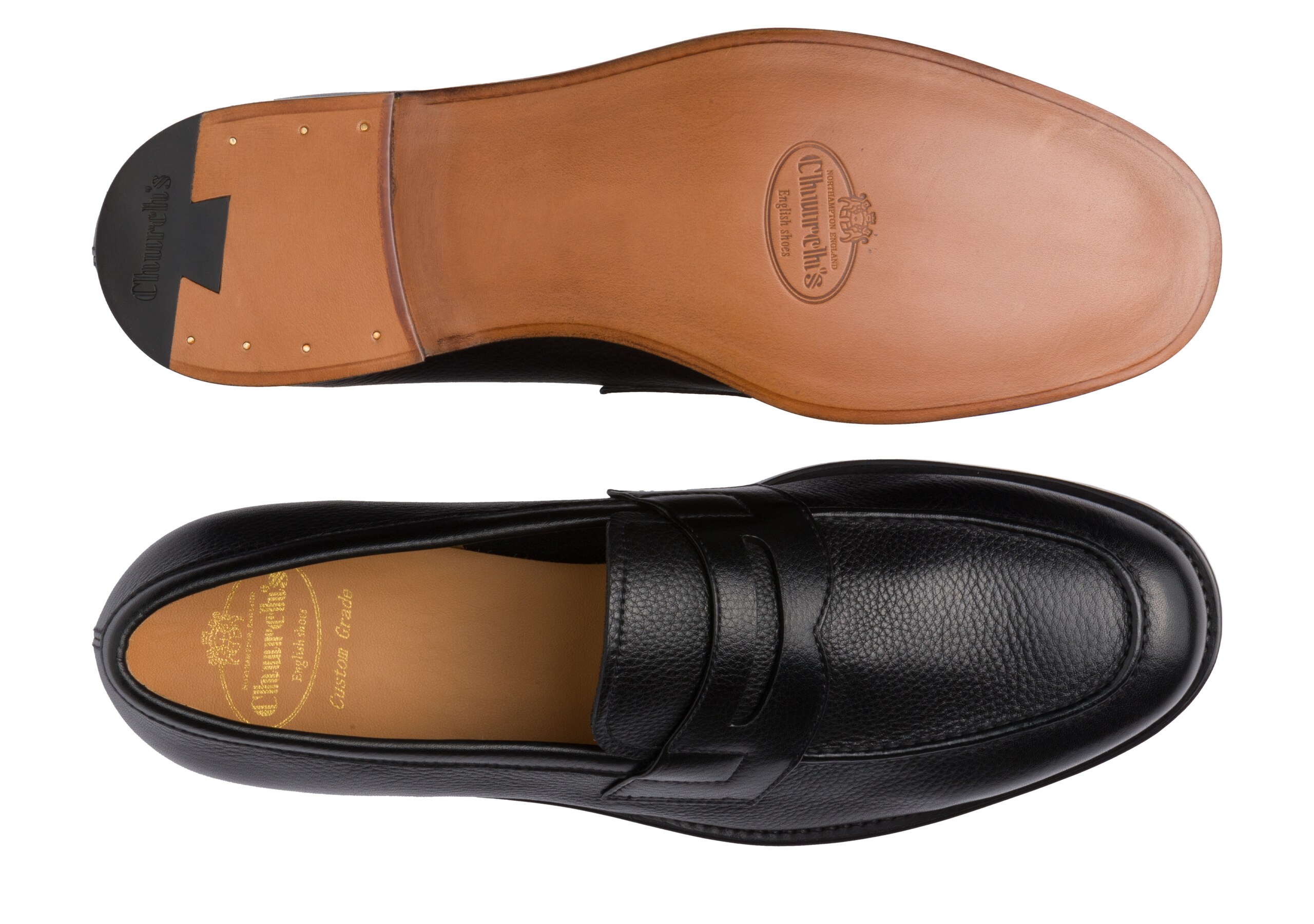 Heswall Church's Mocassin en Cuir de Veau Soft Grain Noir