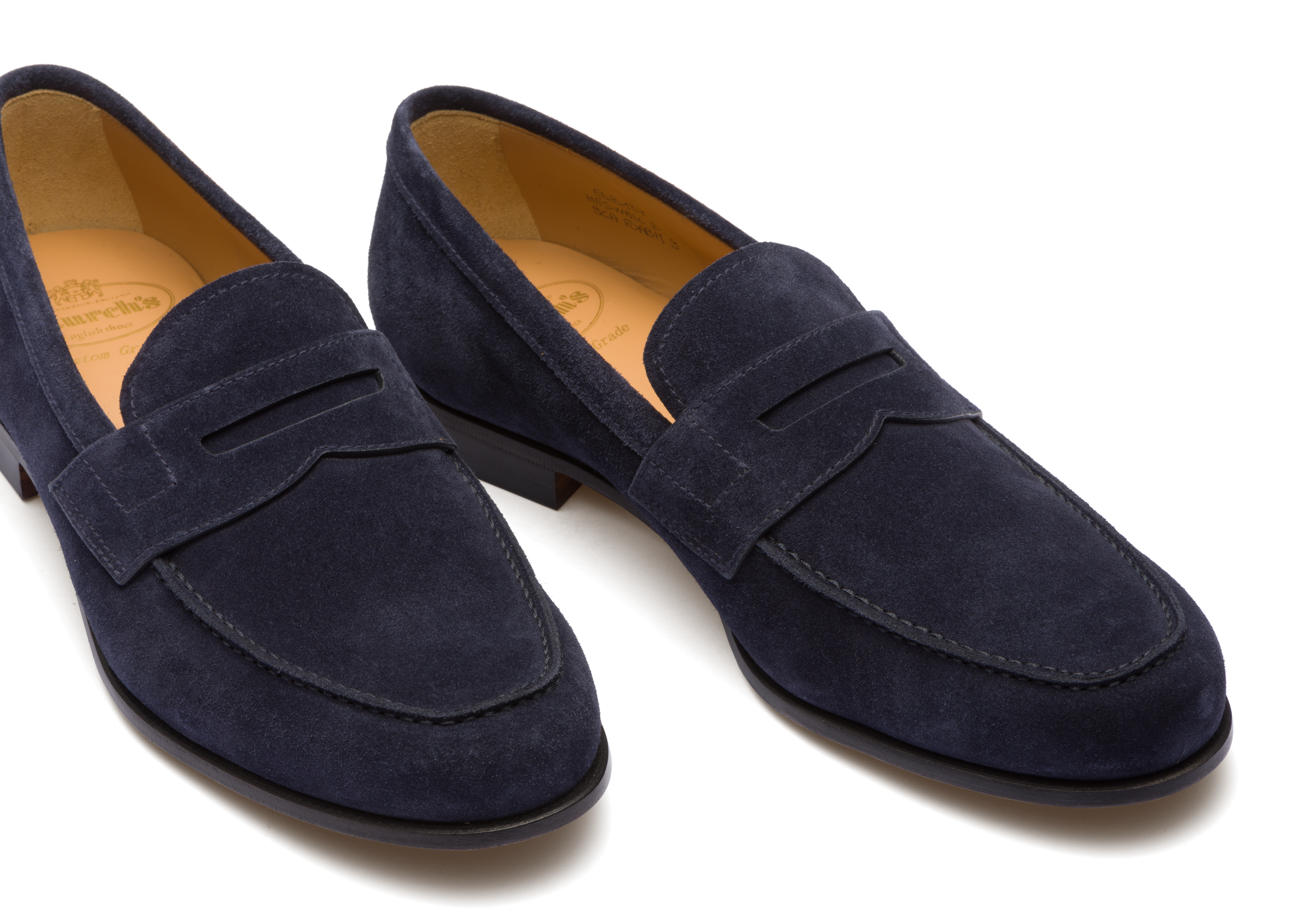 Men s Soft Suede Loafer Blue Church s
