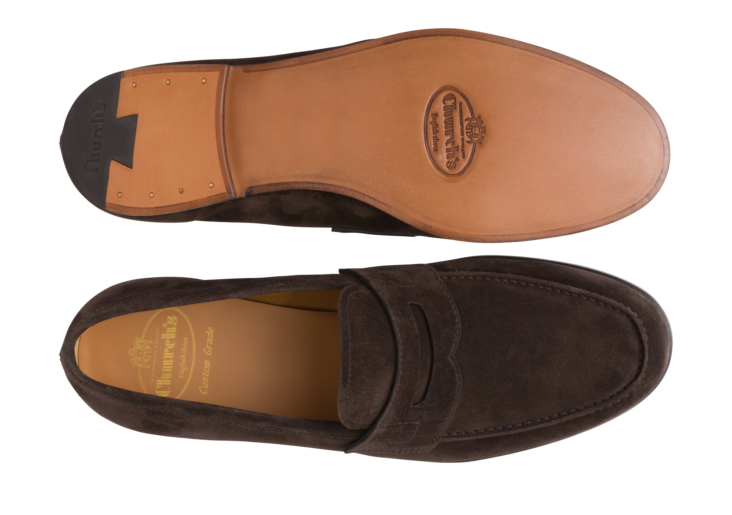 Heswall 2 Church's Mocassin en veau velours doux Marron