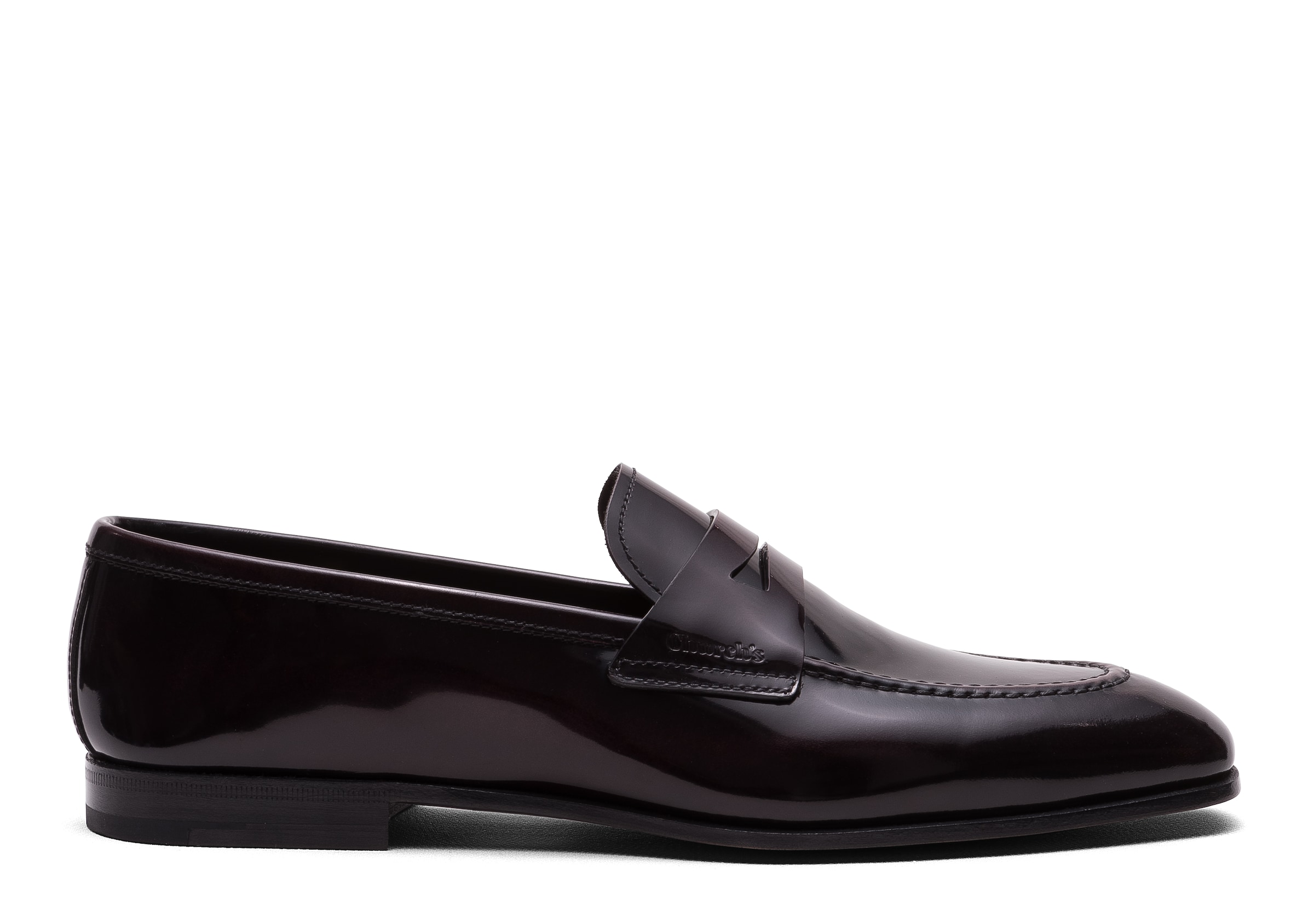 Church Polished Fumé Loafer, Man, Burgundy, Size 7