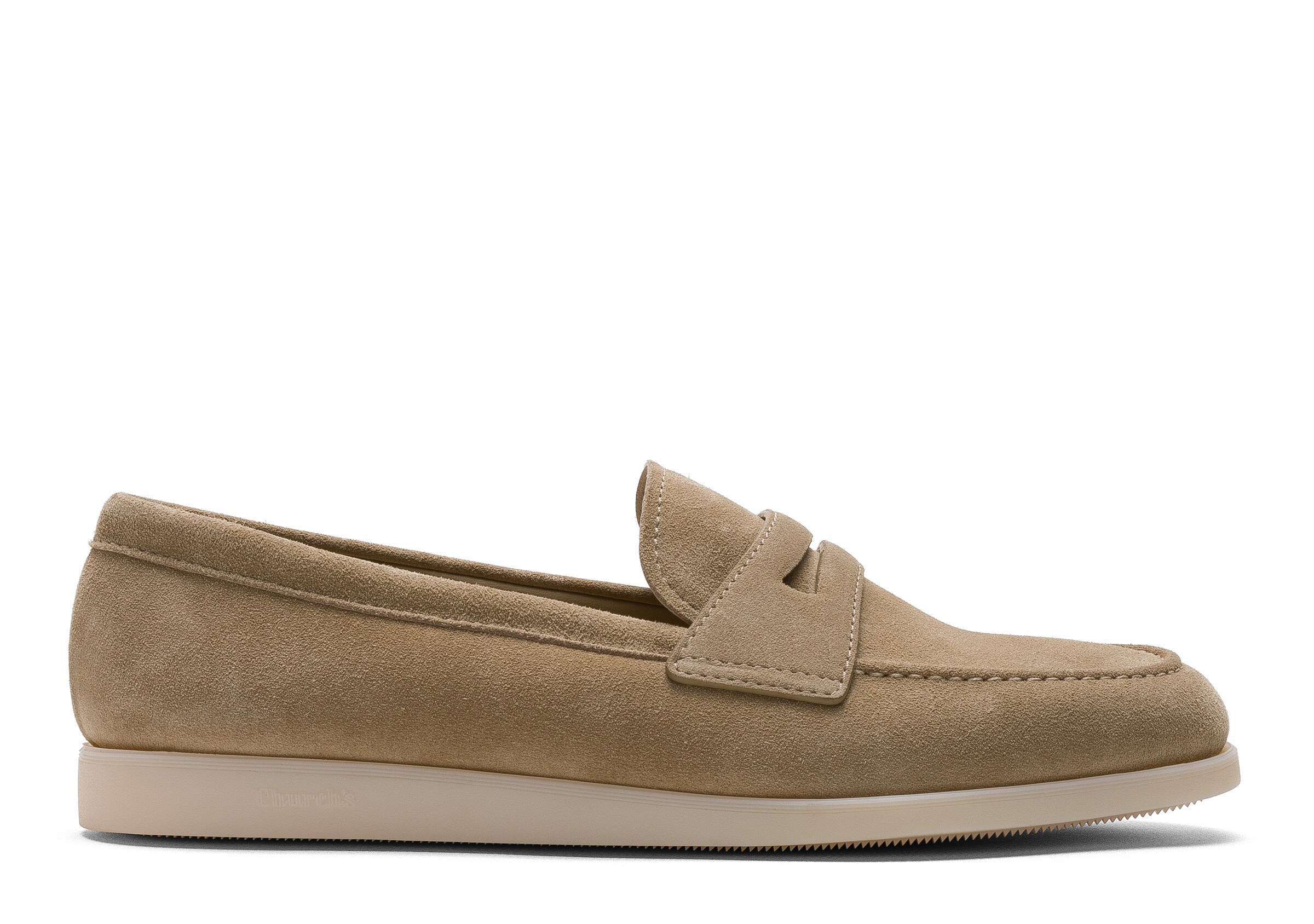 Church Suede Loafer, Man, Stone, Size 8,5