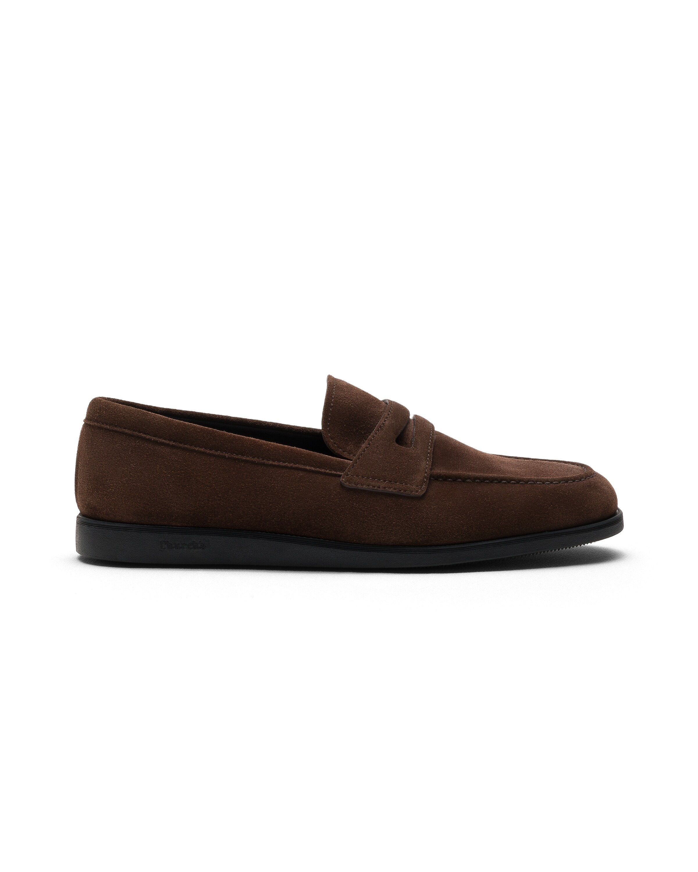 Church Suede Loafer, Man, Black/brown, Size 8,5