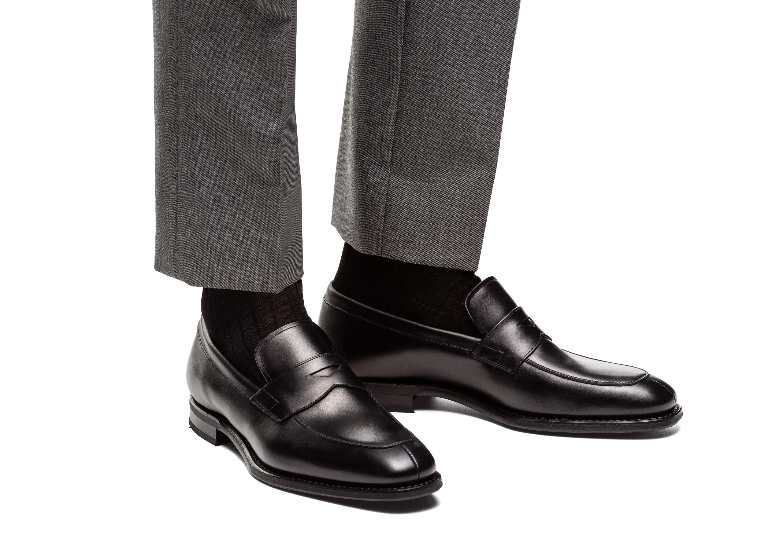 Parham Church's Mocassin en Cuir de Veau Noir