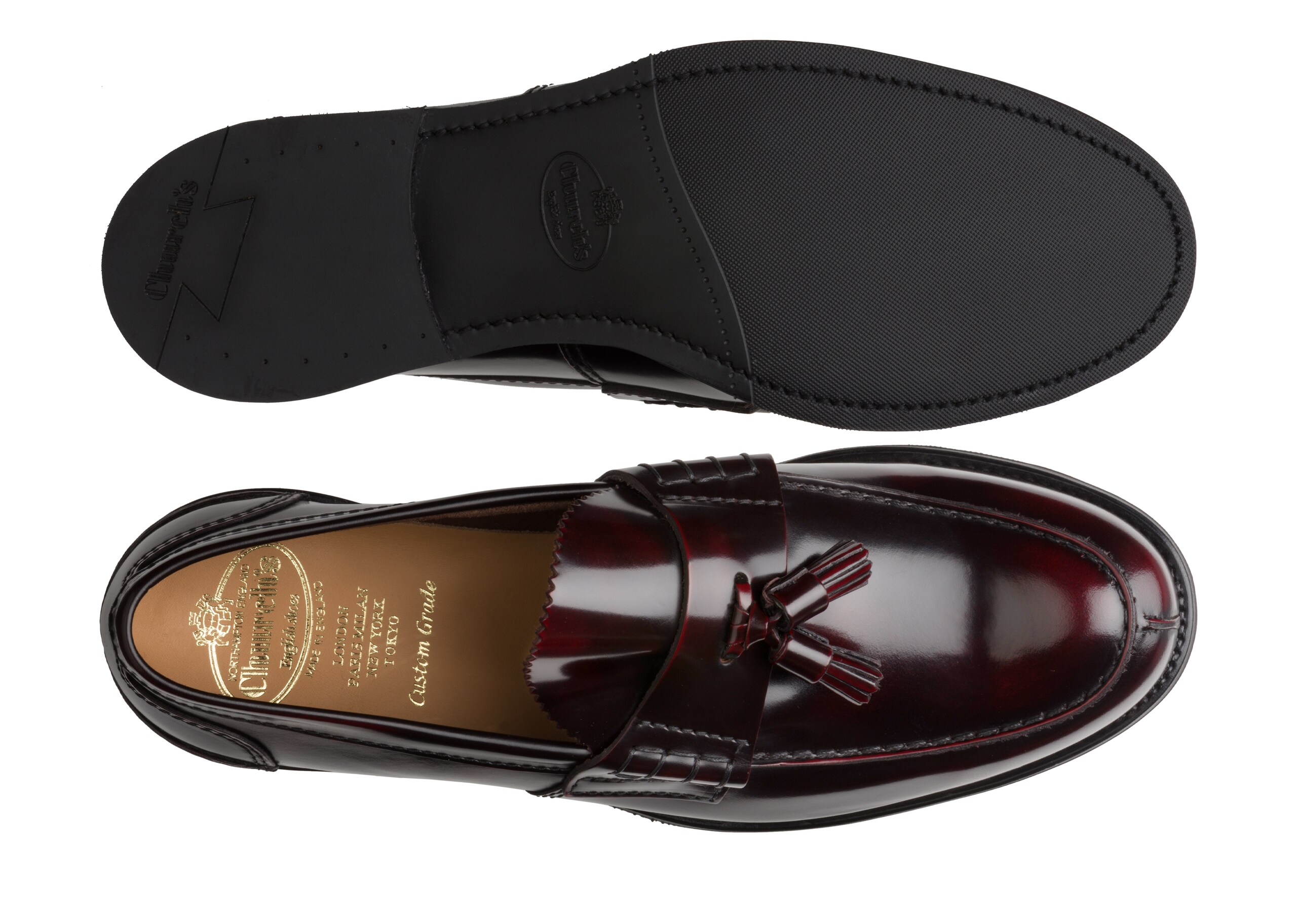 Tiverton r Church's Bookbinder Fumè Tassel Loafer Burgundy