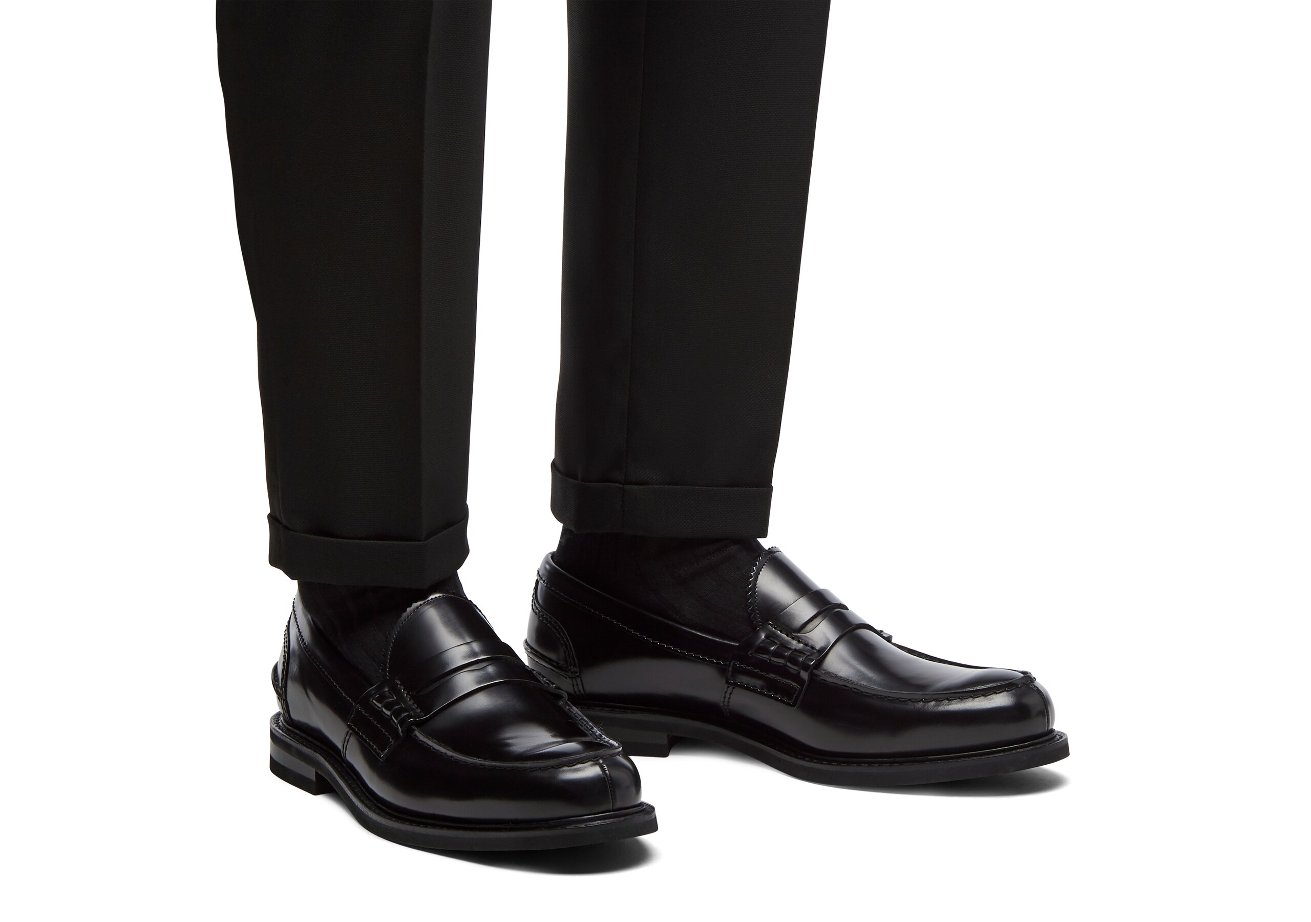 Pembrey sw d lw Church's Bookbinder Fumè Loafer Black