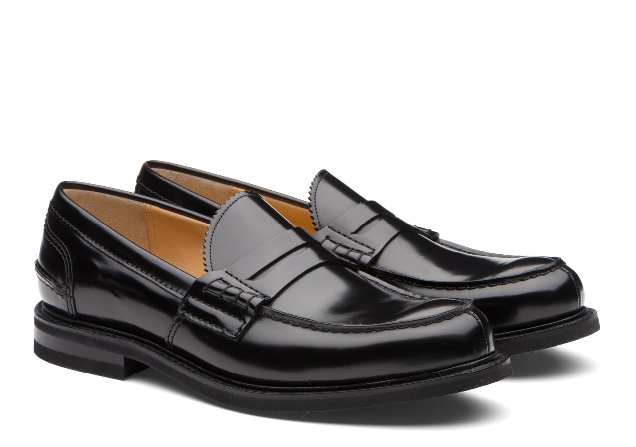 Man's Pembrey sw d lw Bookbinder Fumè Loafer Black | Church's