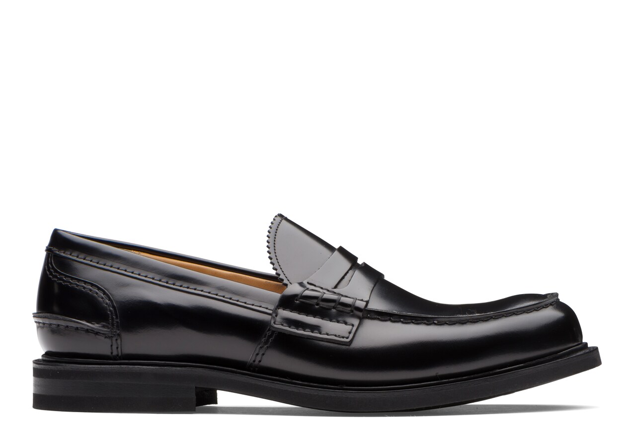 Man's Pembrey sw d lw Bookbinder Fumè Loafer Black | Church's