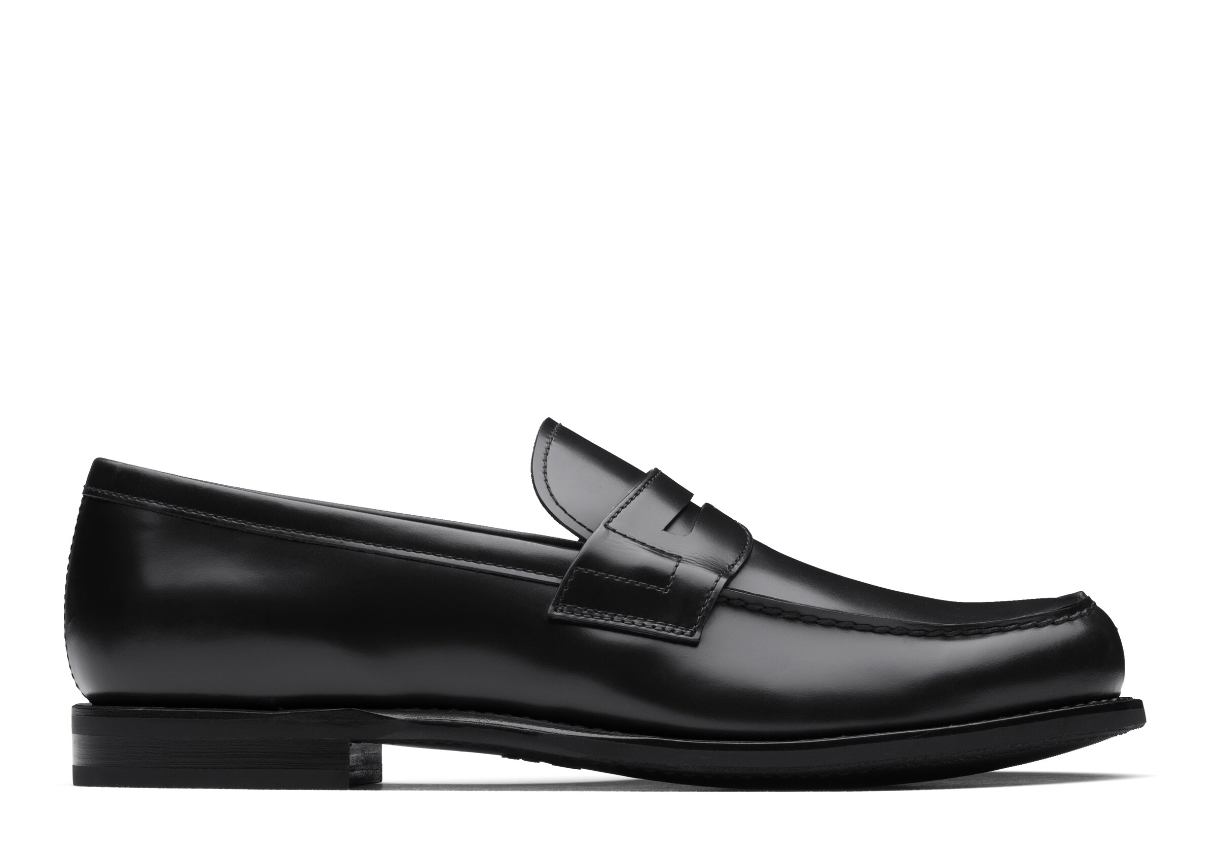 Church Bright Calf Leather Loafer, Man, Black, Size 7,5