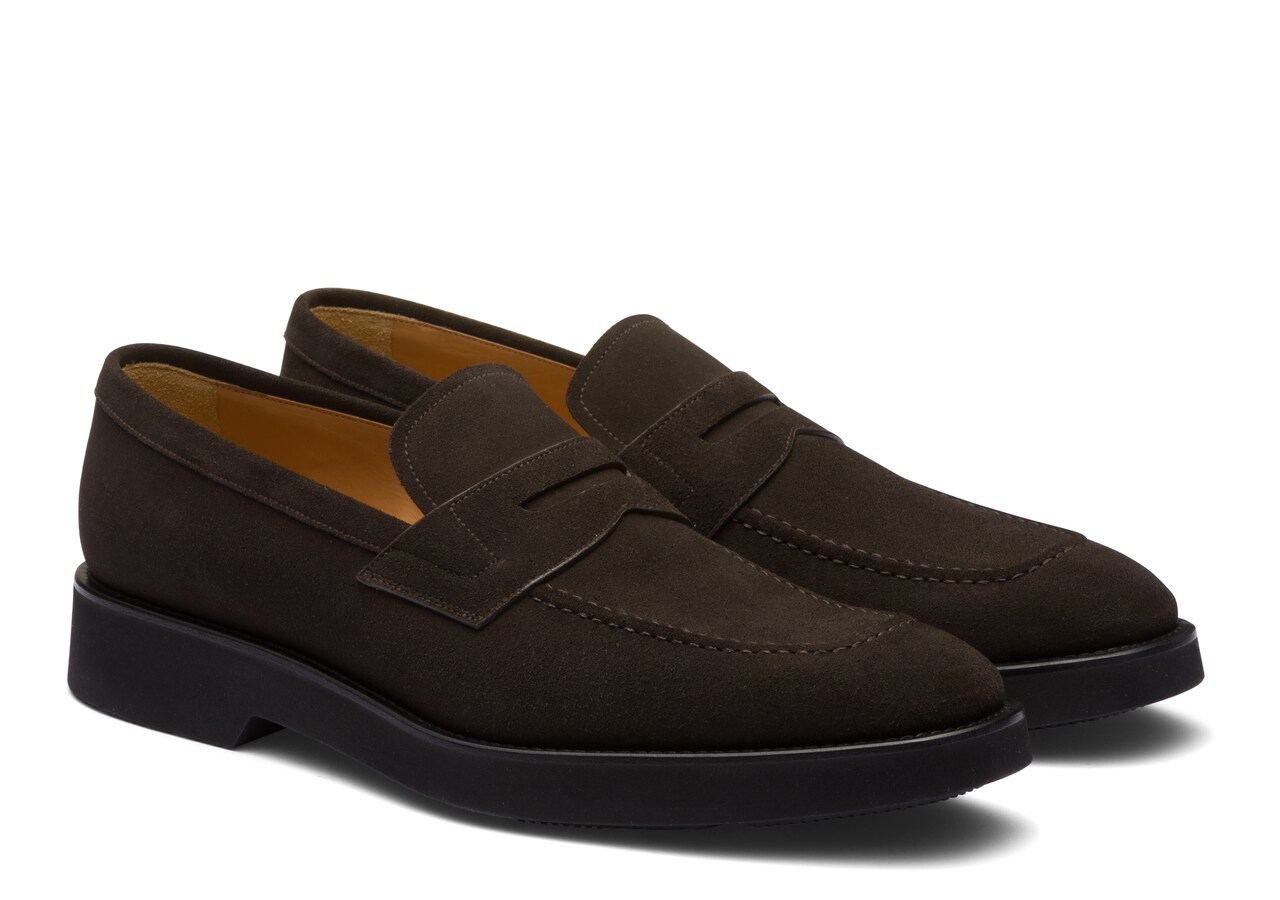 Men's Soft Suede Leather Loafer Brown | Church's