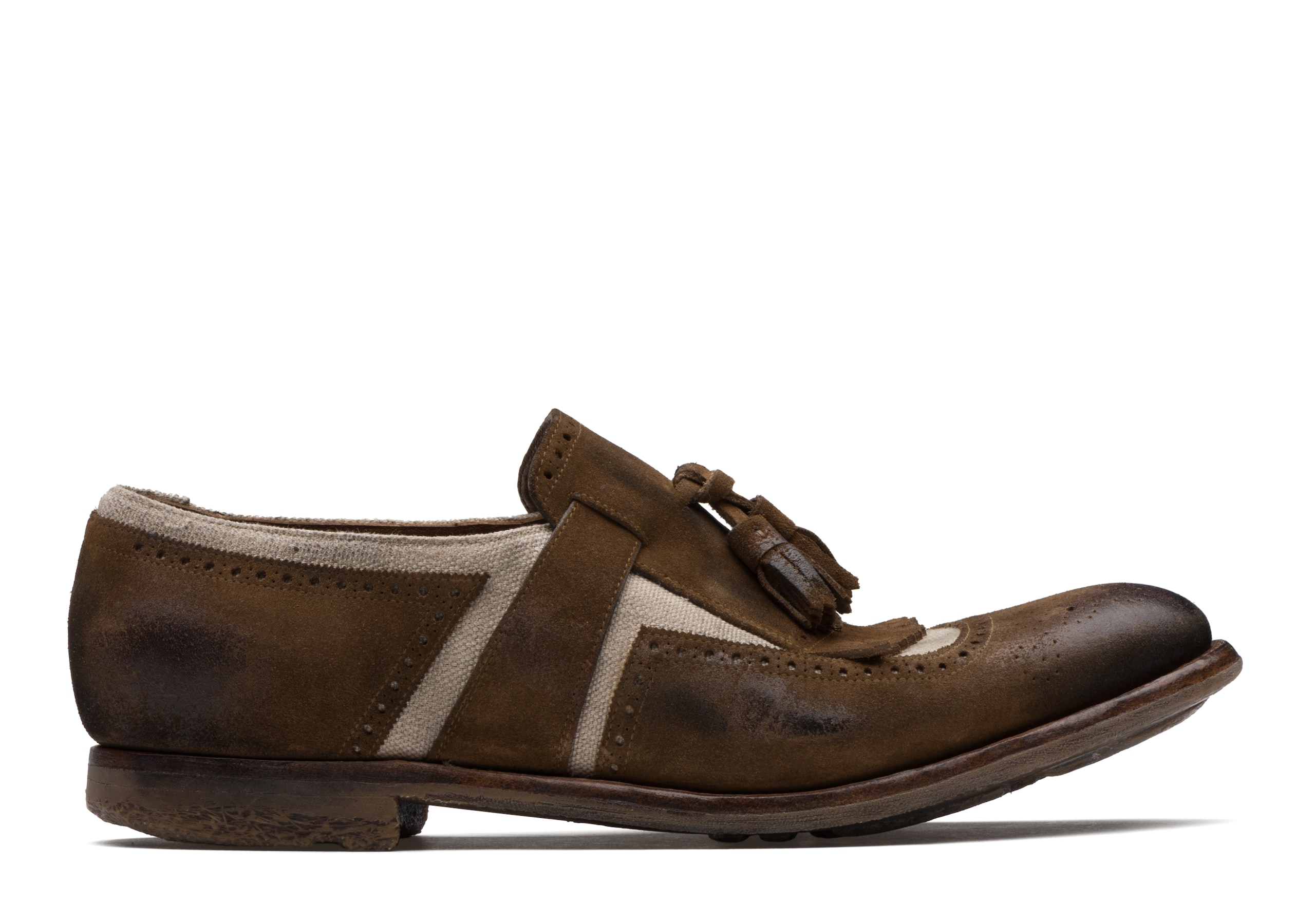 Scarpe stringate Church's shanghai EOG009309QGBUREC burnt + ecru |  FRMODA.com
