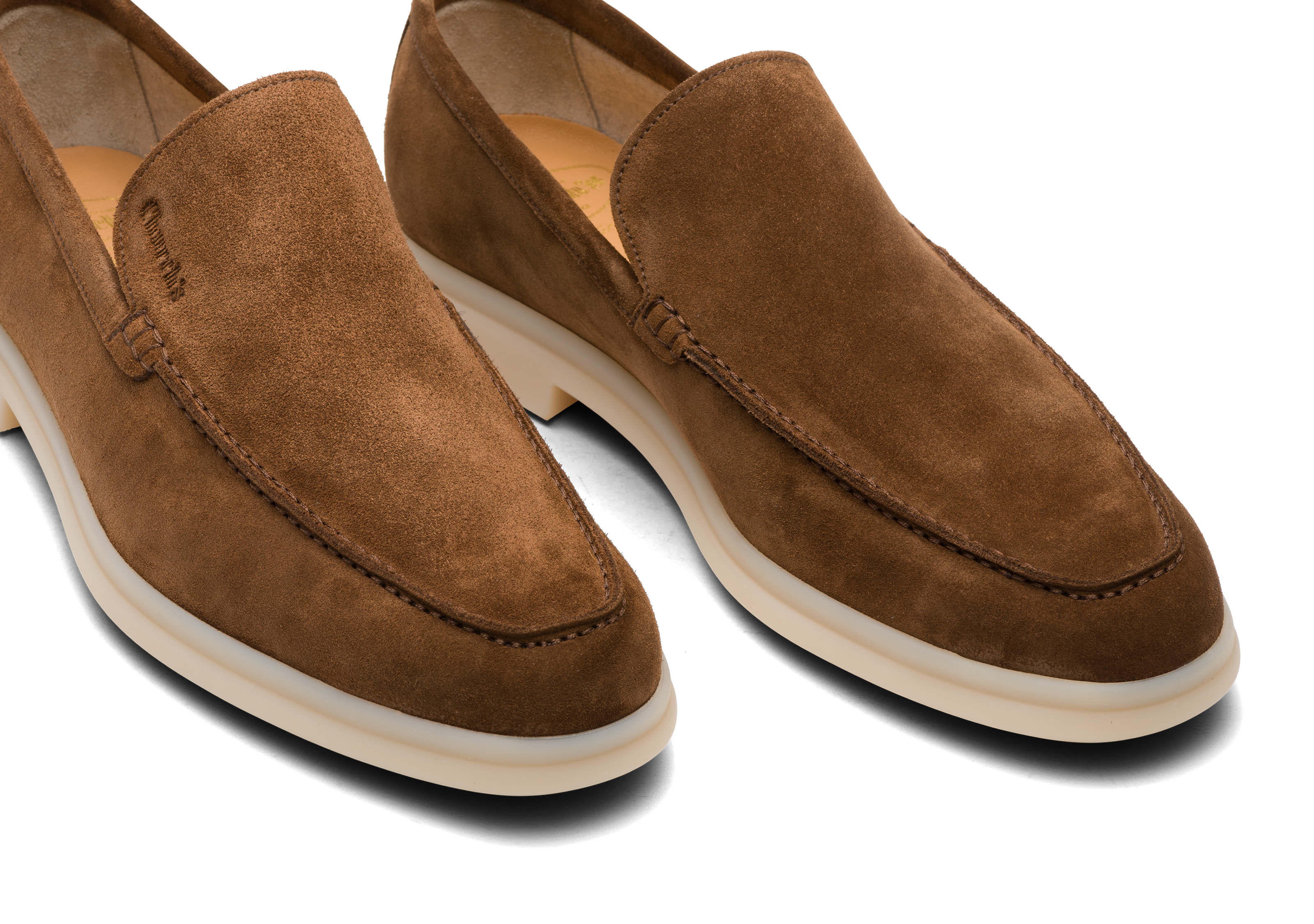 Greenfield Soft Suede Loafer Burnt