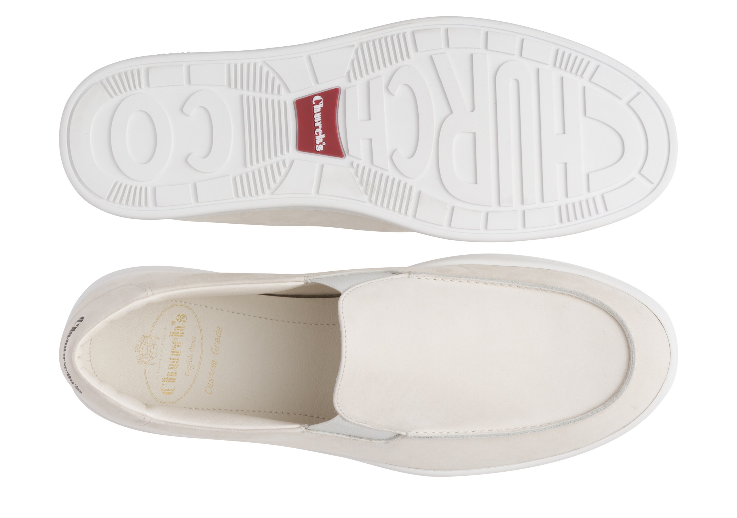 Longton Church's Nubuck Sneaker White