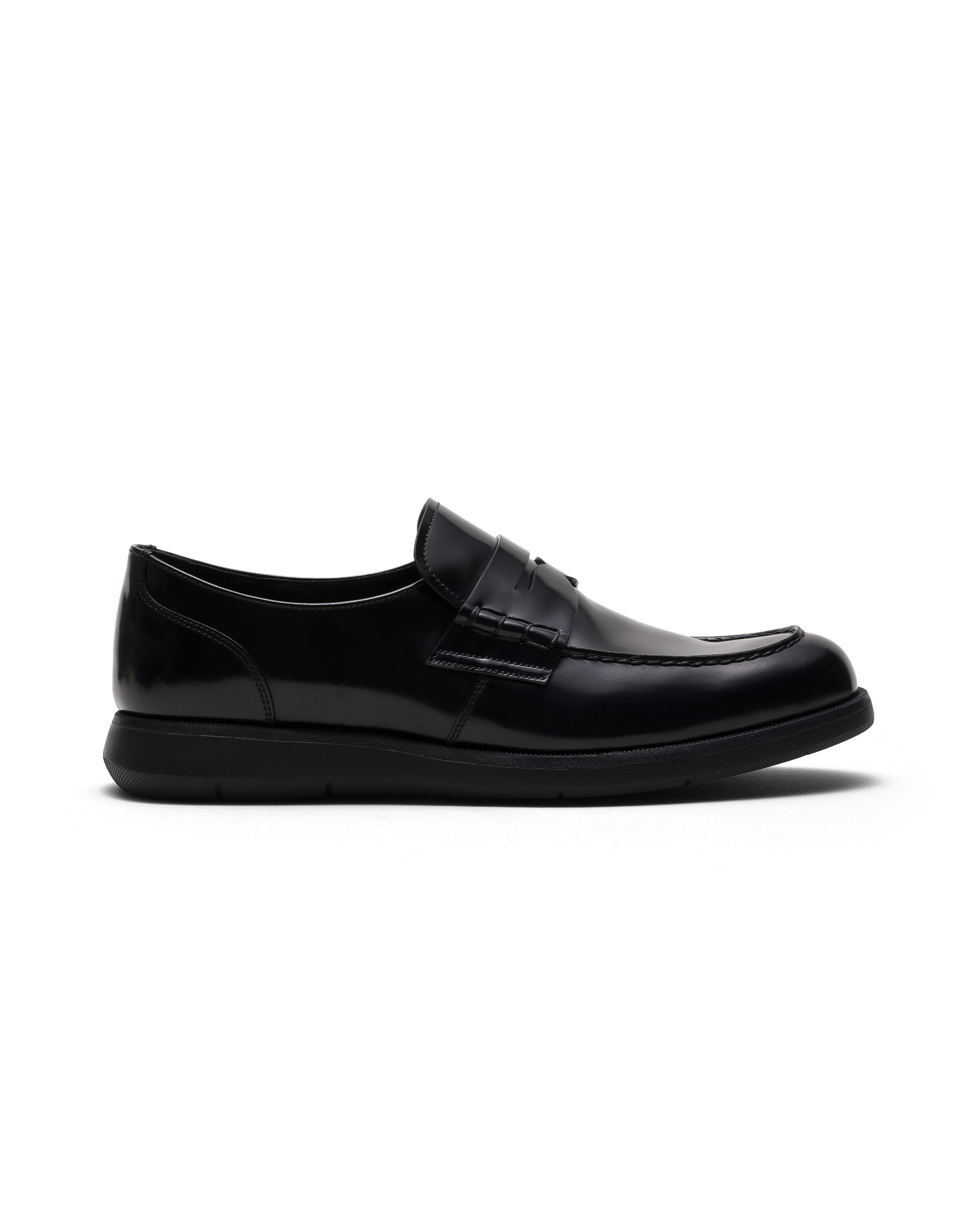 Church Roadrunner Polished Fumé Leather Loafer, Man, Black, Size 10