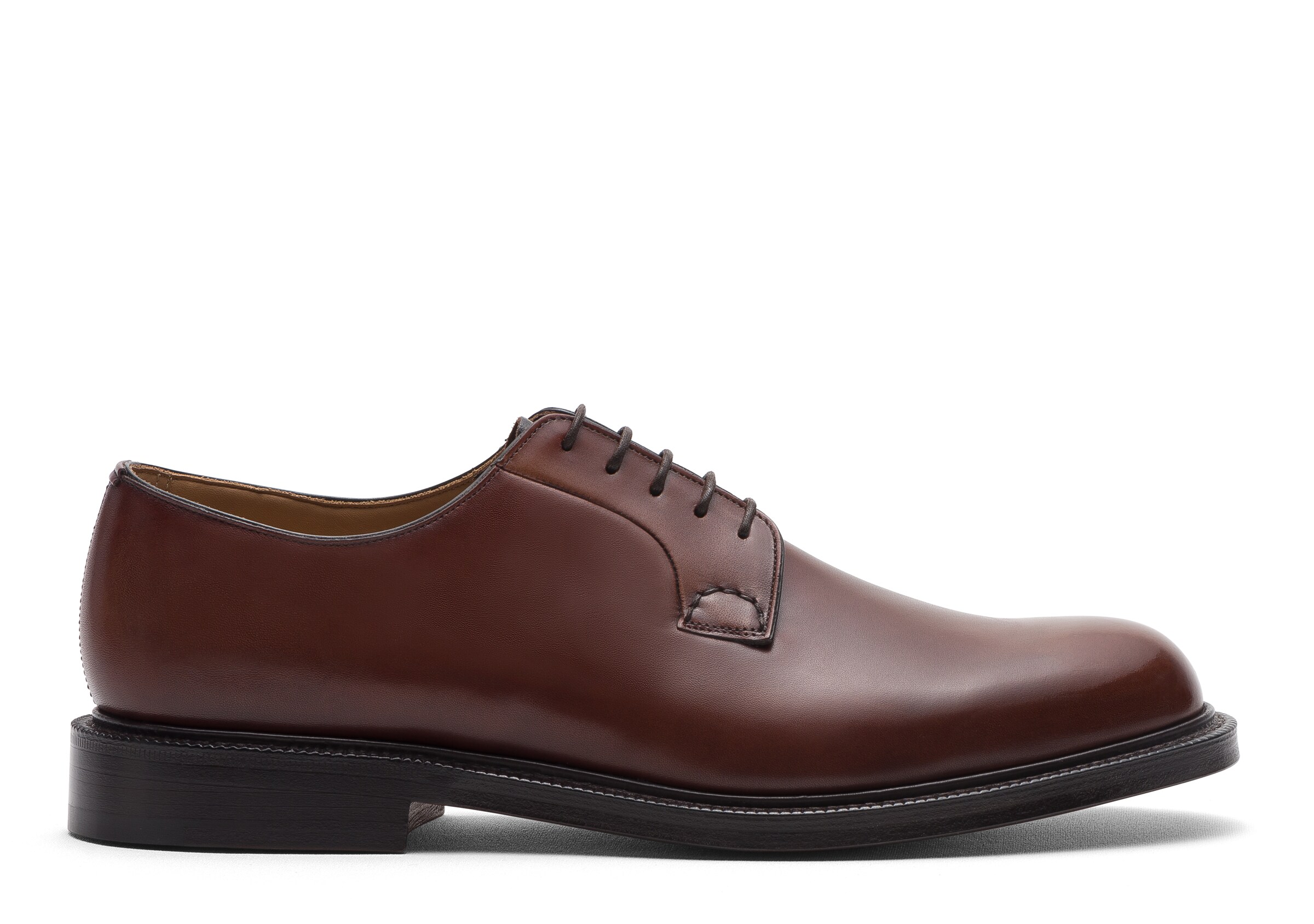 Church Bleached Calfskin Derby, Man, Burnt, Size 10