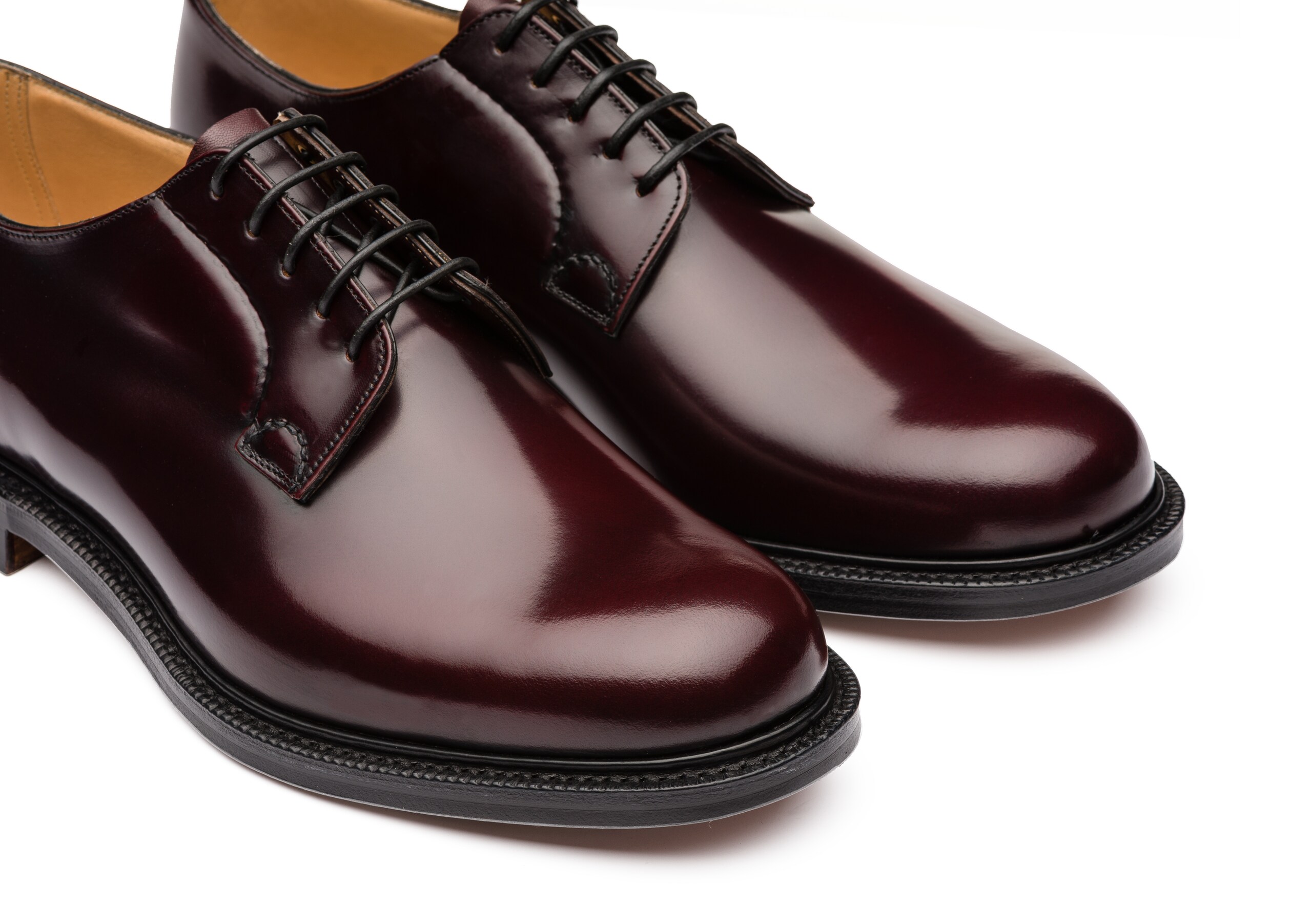 Shannon Church's Polished Binder Derby Burgundy
