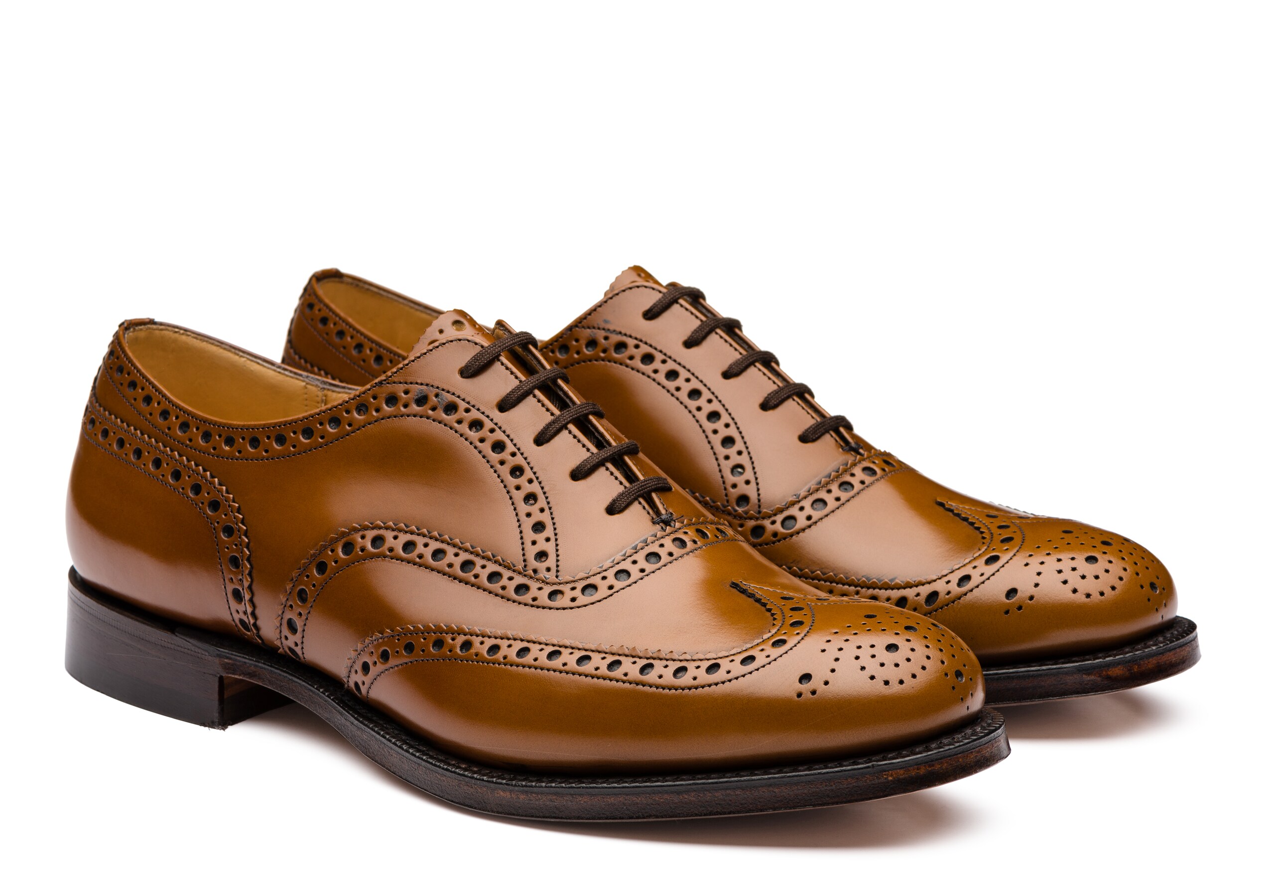 Burwood Polished Binder Oxford Brogue Brown | Church's