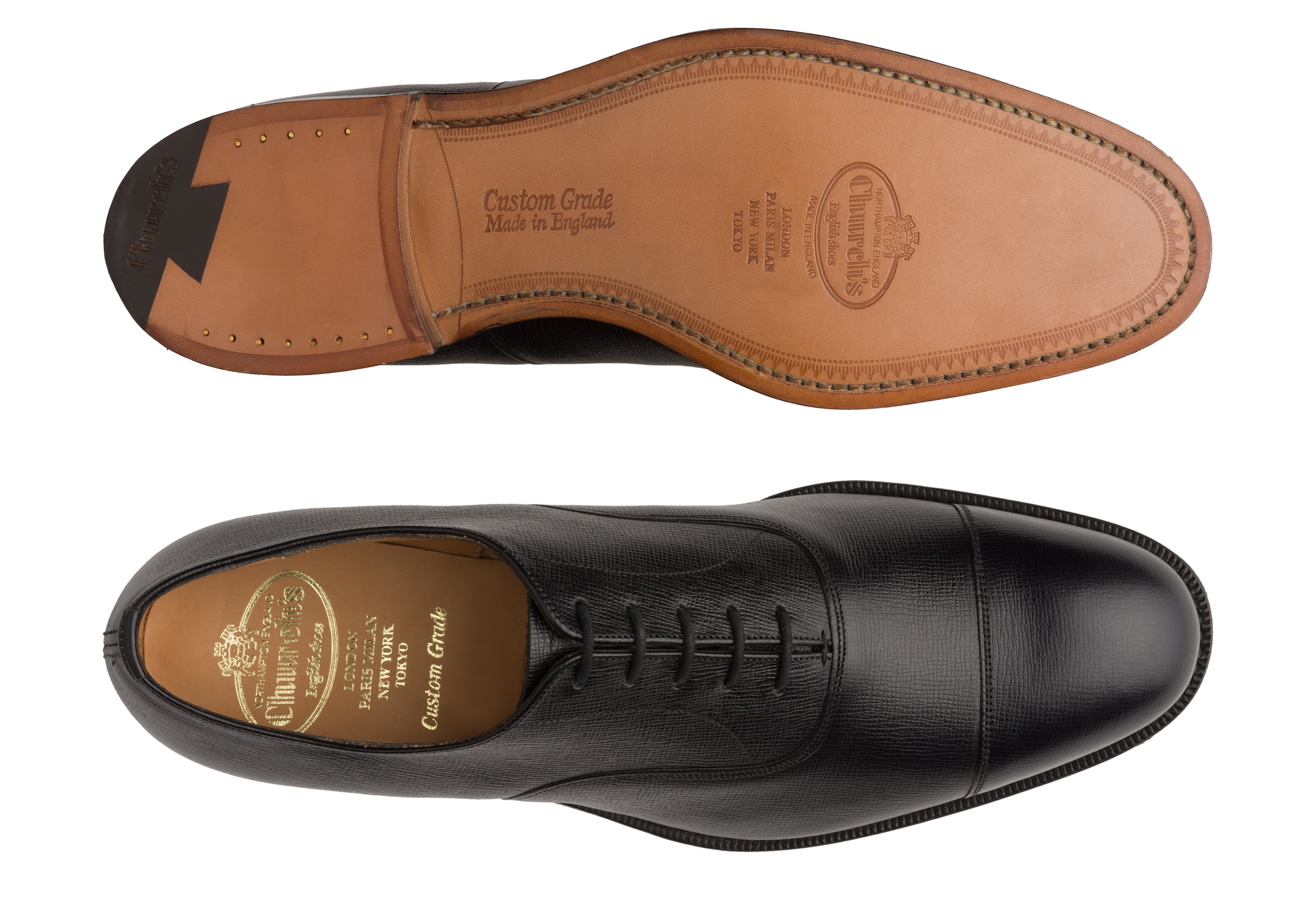 Consul 173 セントジェームスレザー オックスフォード ブラック Church S