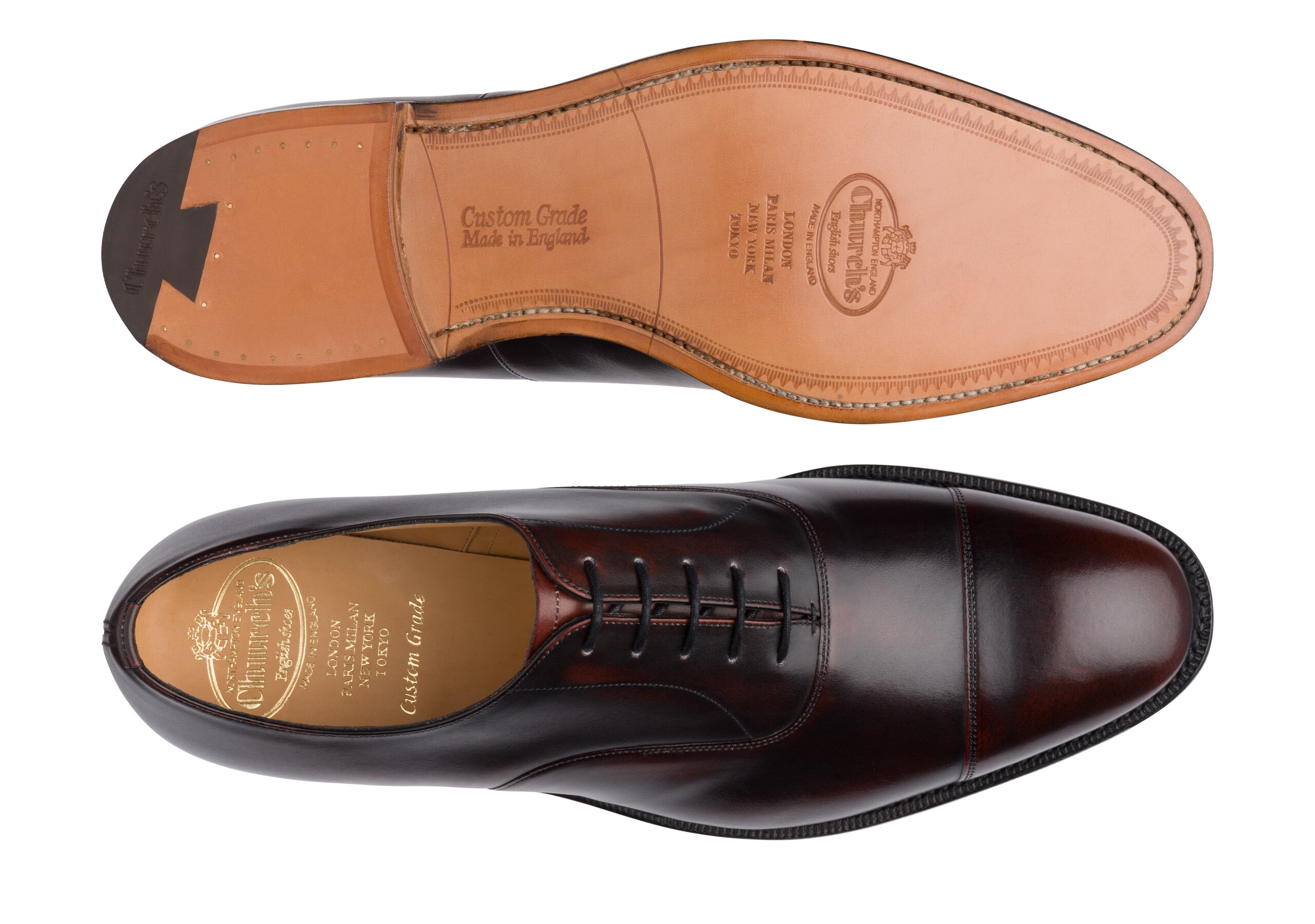 Consul 173 Church's Superior Calf Leather Oxford Burgundy