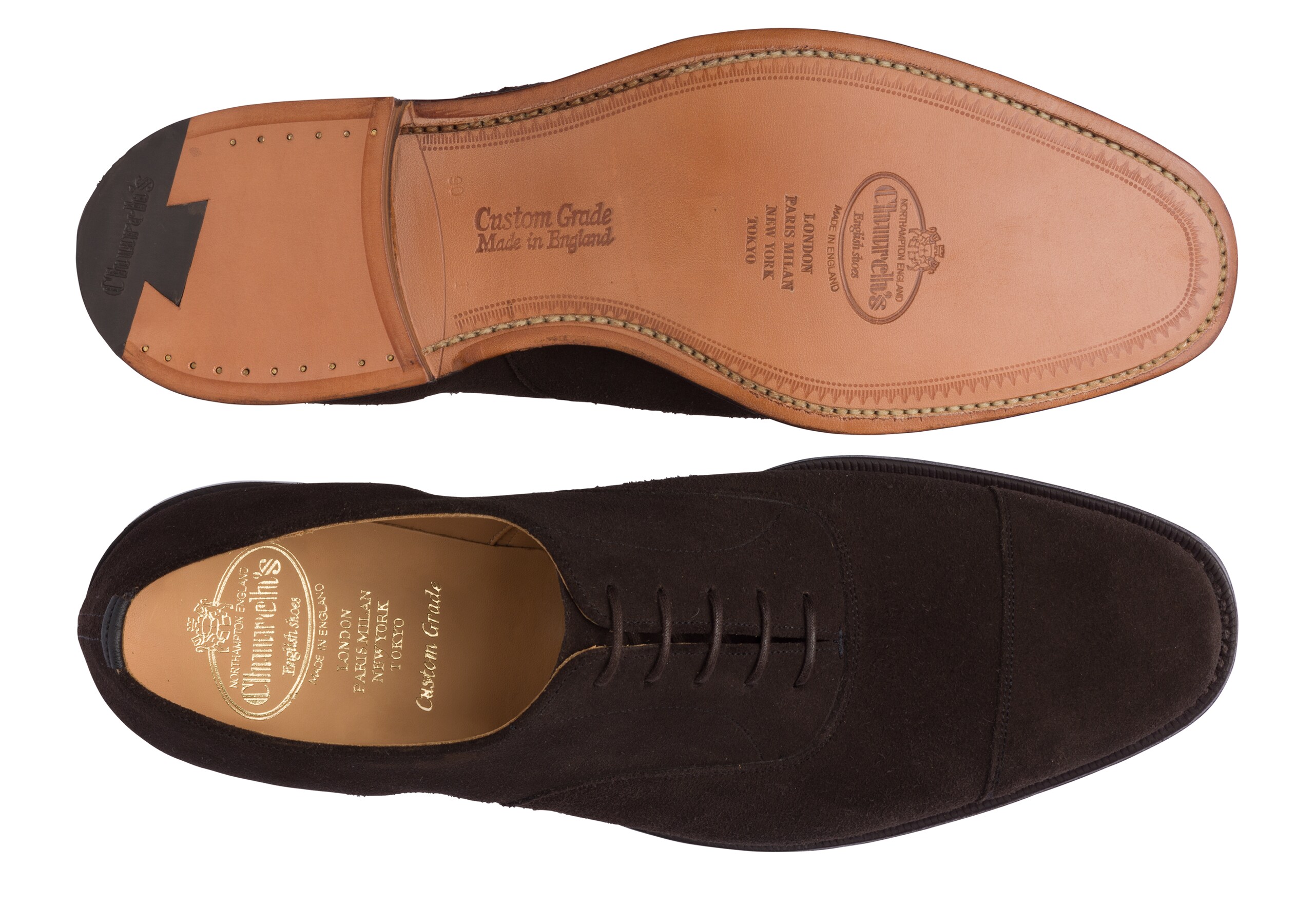 Consul 173 Church's Oxford en Superbuck Marron