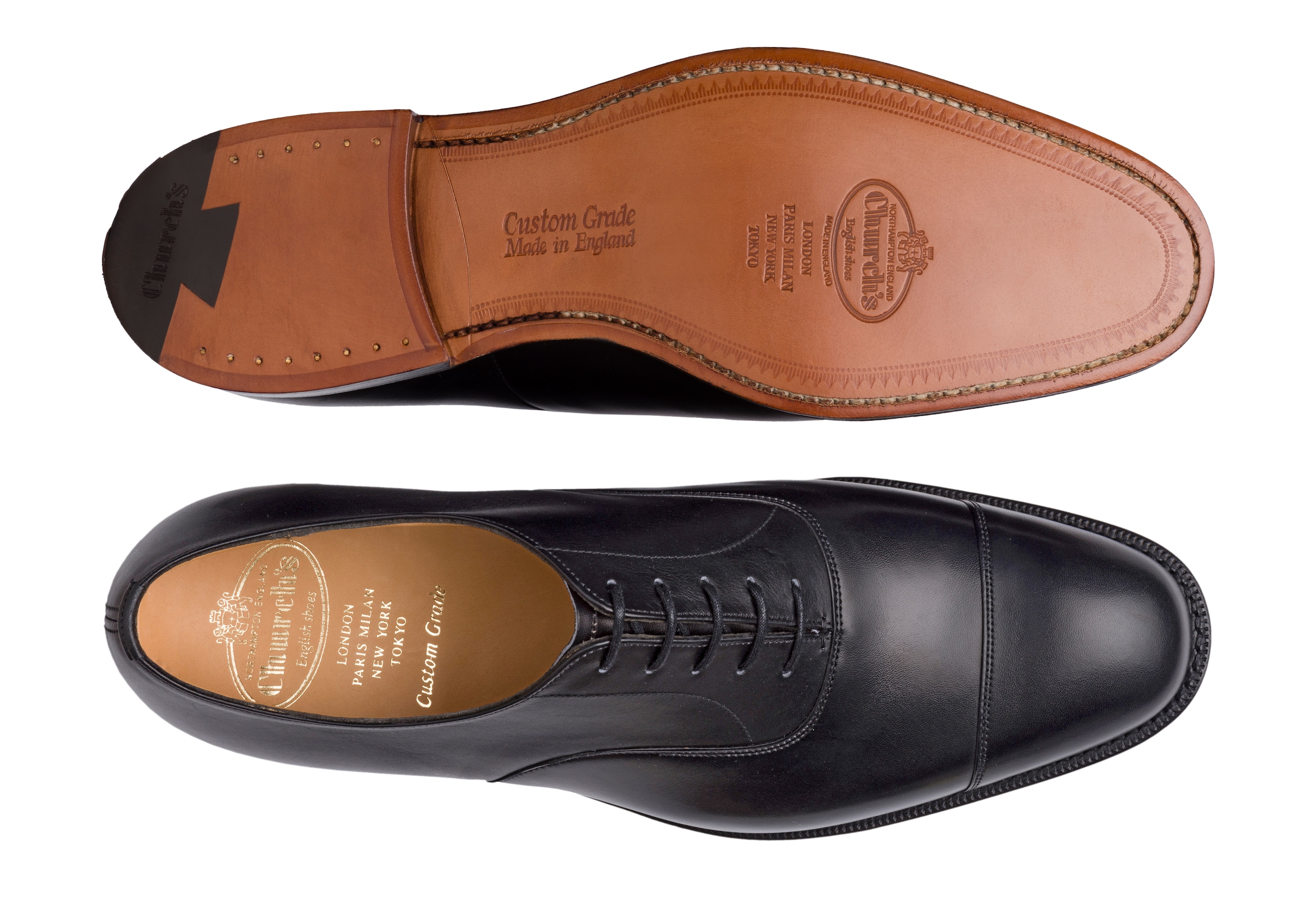 Consul 173 Church's Calf Leather Oxford Black