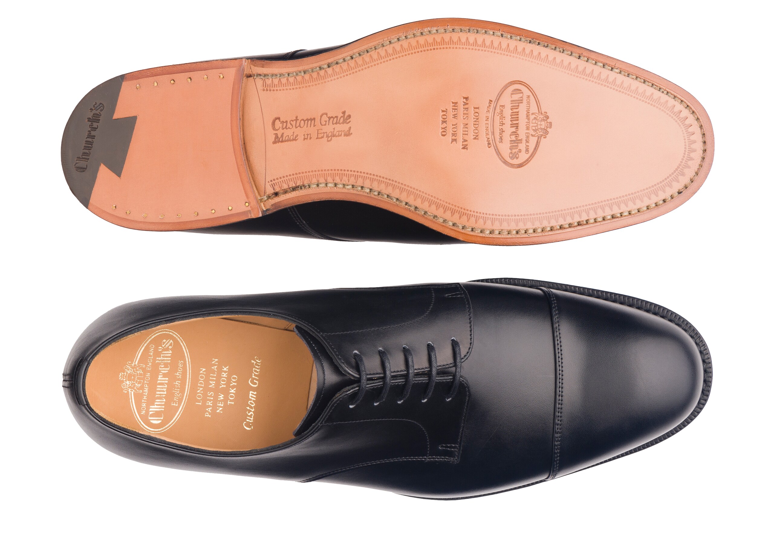 Cartmel 173 Church's Calf Leather Derby Black
