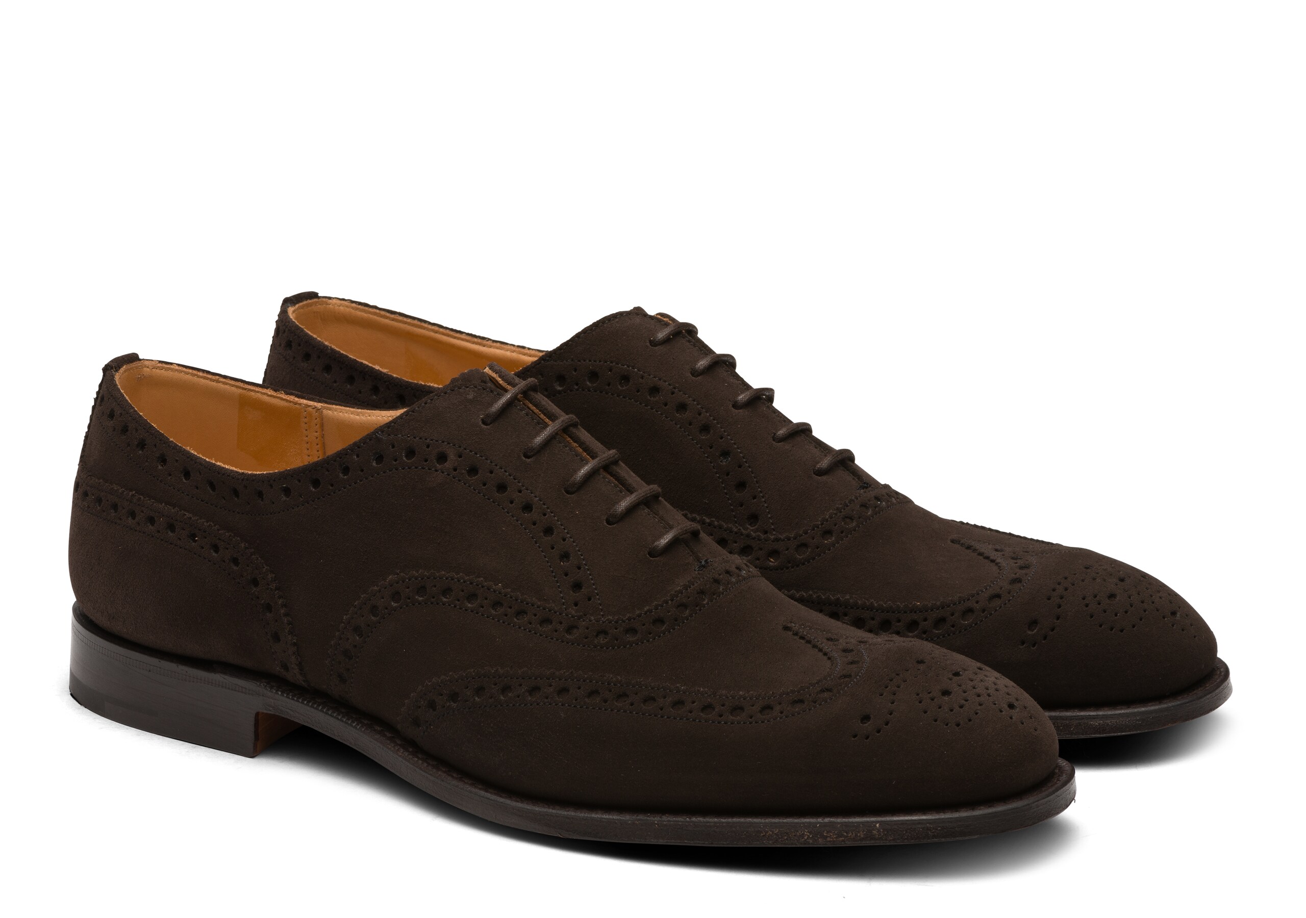 Chetwynd Church's Oxford Brogue in Pelle Superbuck Marrone
