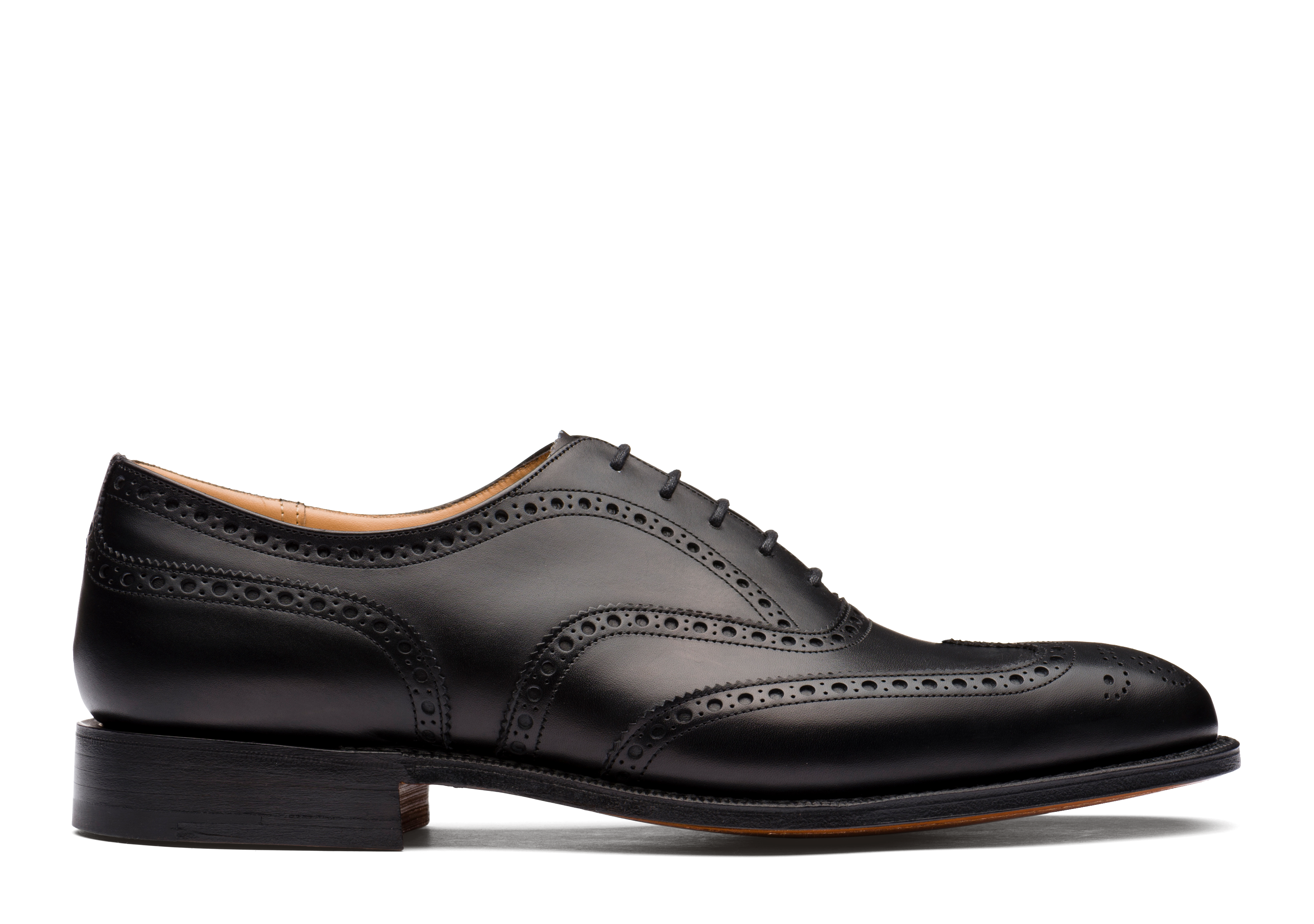 Chetwynd Calf Leather Oxford Brogue Black