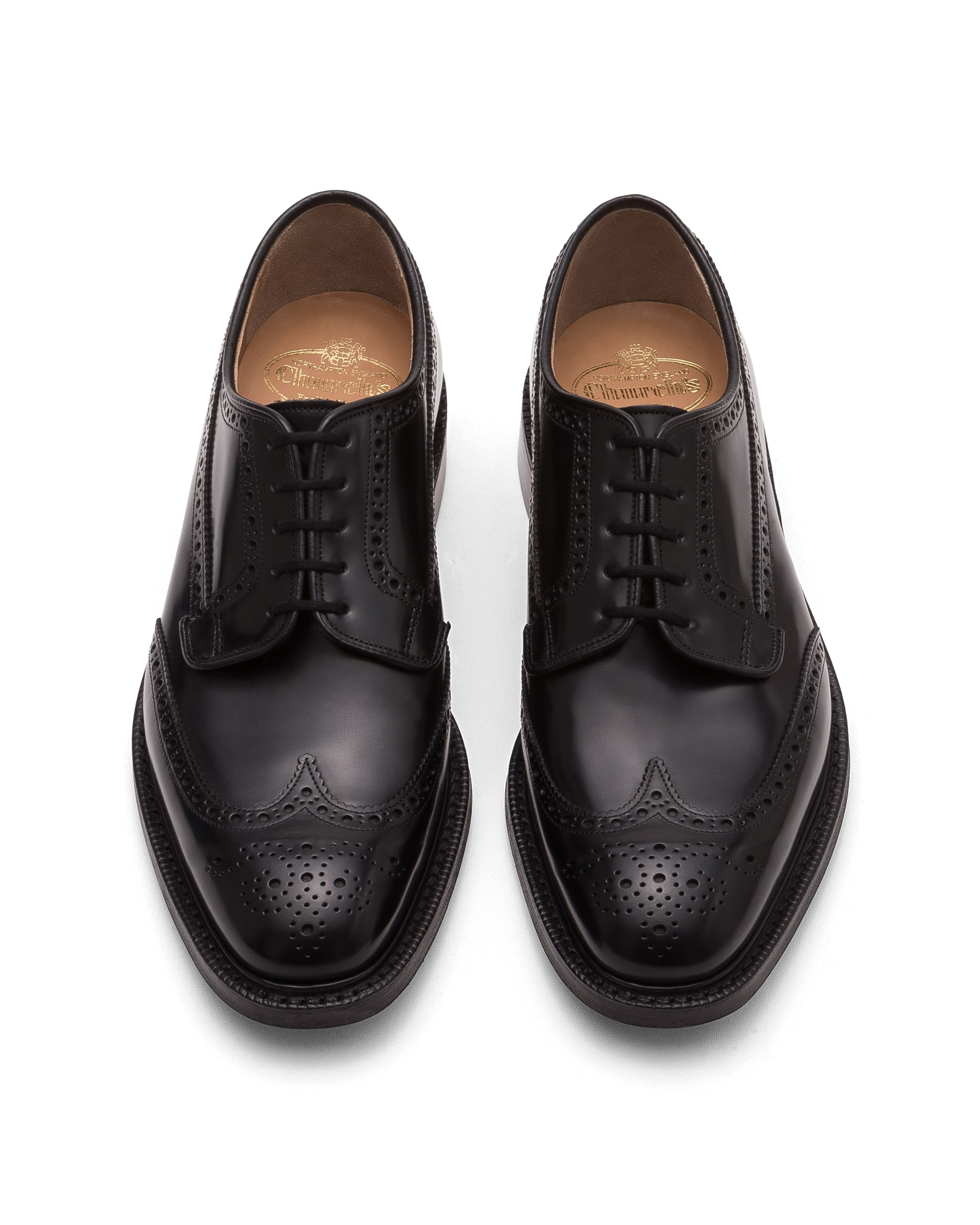 Grafton 173 Church's Derby Richelieu à Liant Poli Noir