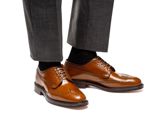 Church's Grafton 173 Polished Binder Derby Brogue Sandalwood