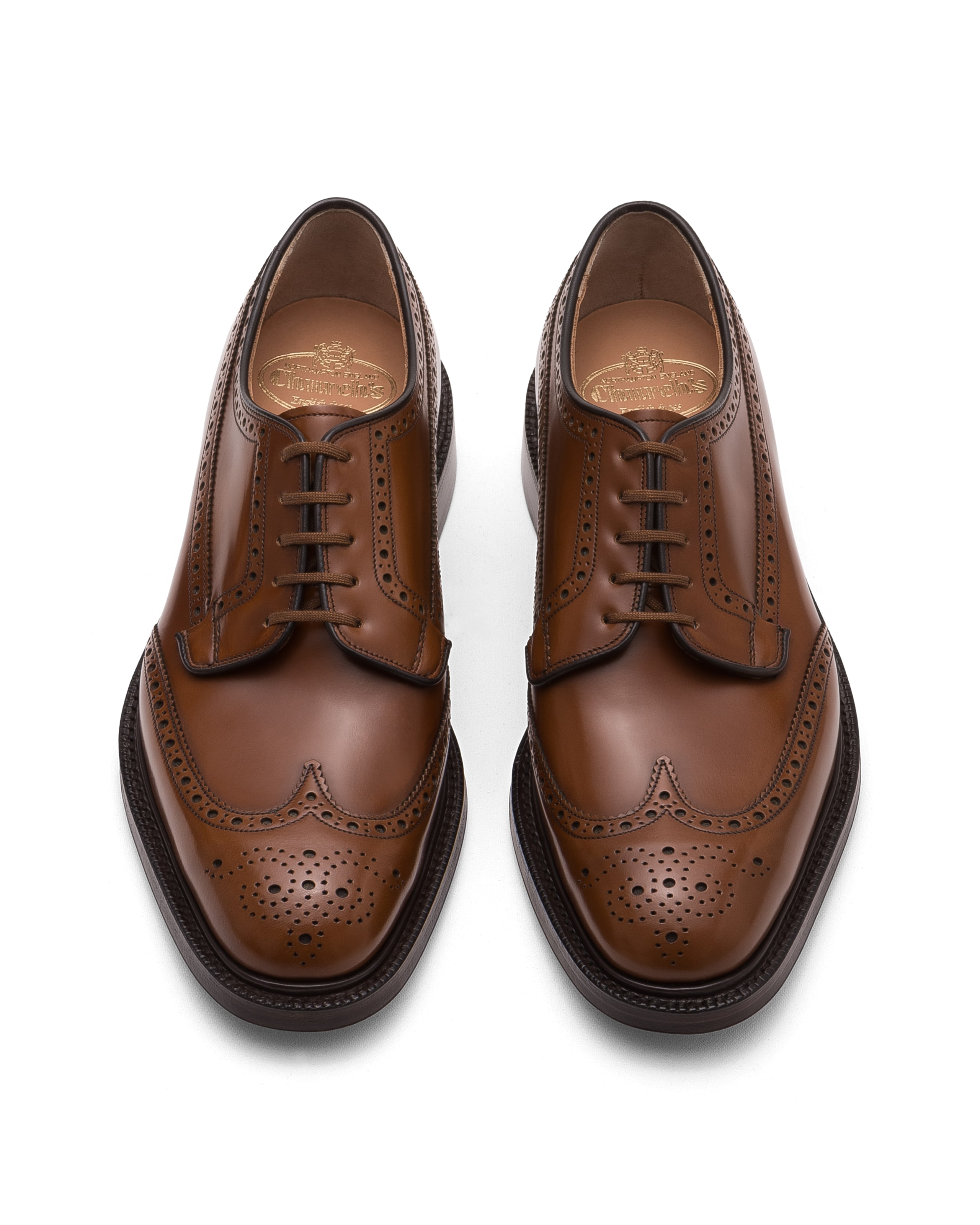 Men's Polished Binder Derby Brogue Brown | Church's