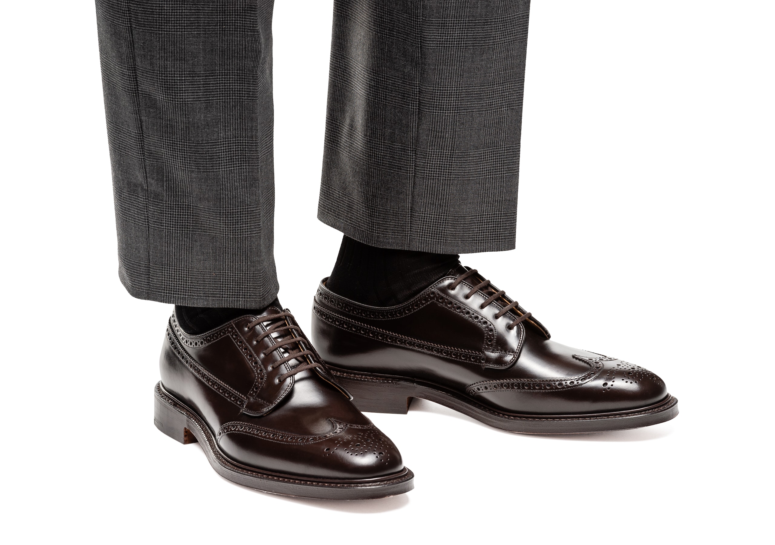 Grafton 173 Church's Polished Binder Derby Brogue Brown