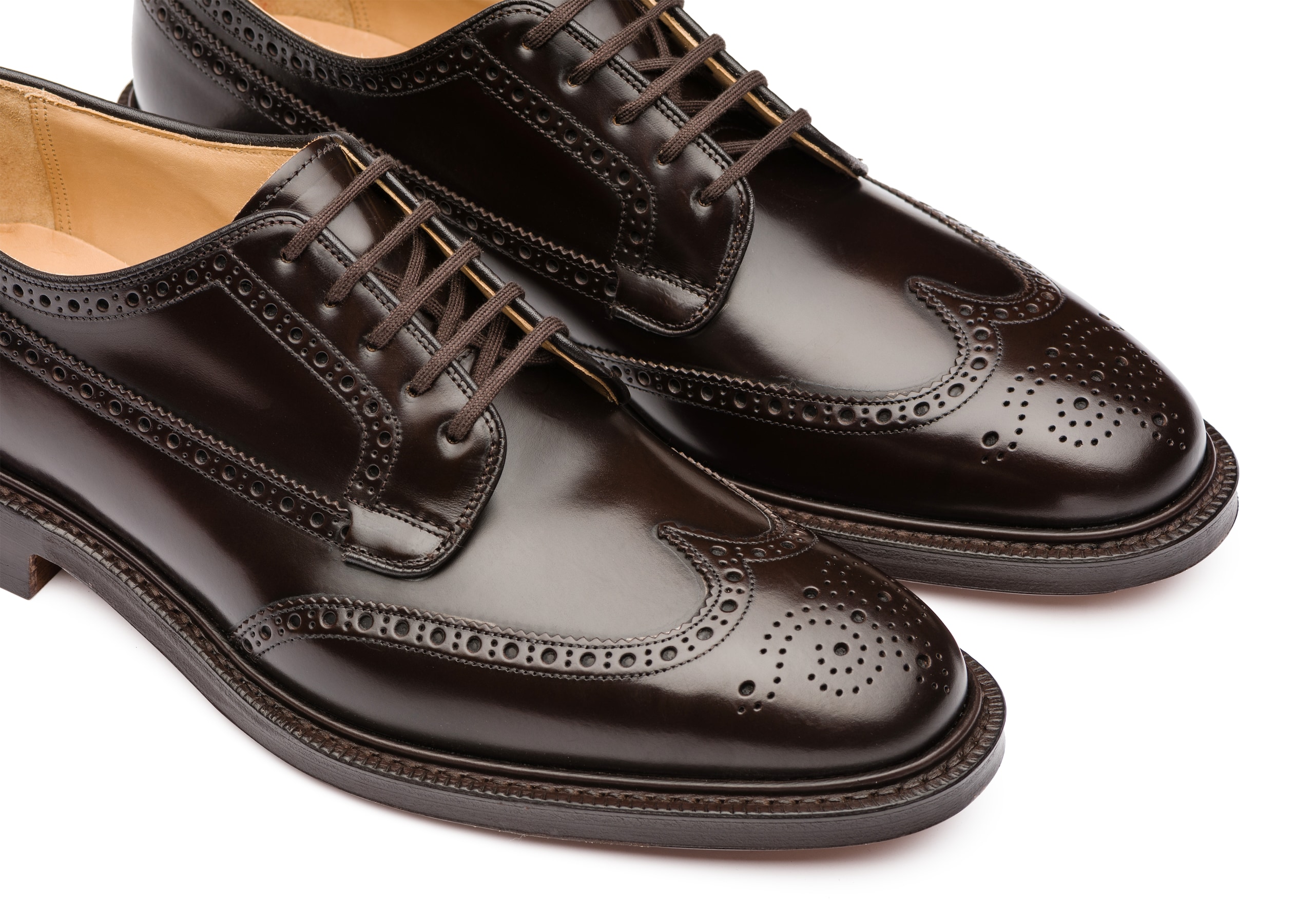 Grafton 173 Church's Polished Binder Derby Brogue Brown