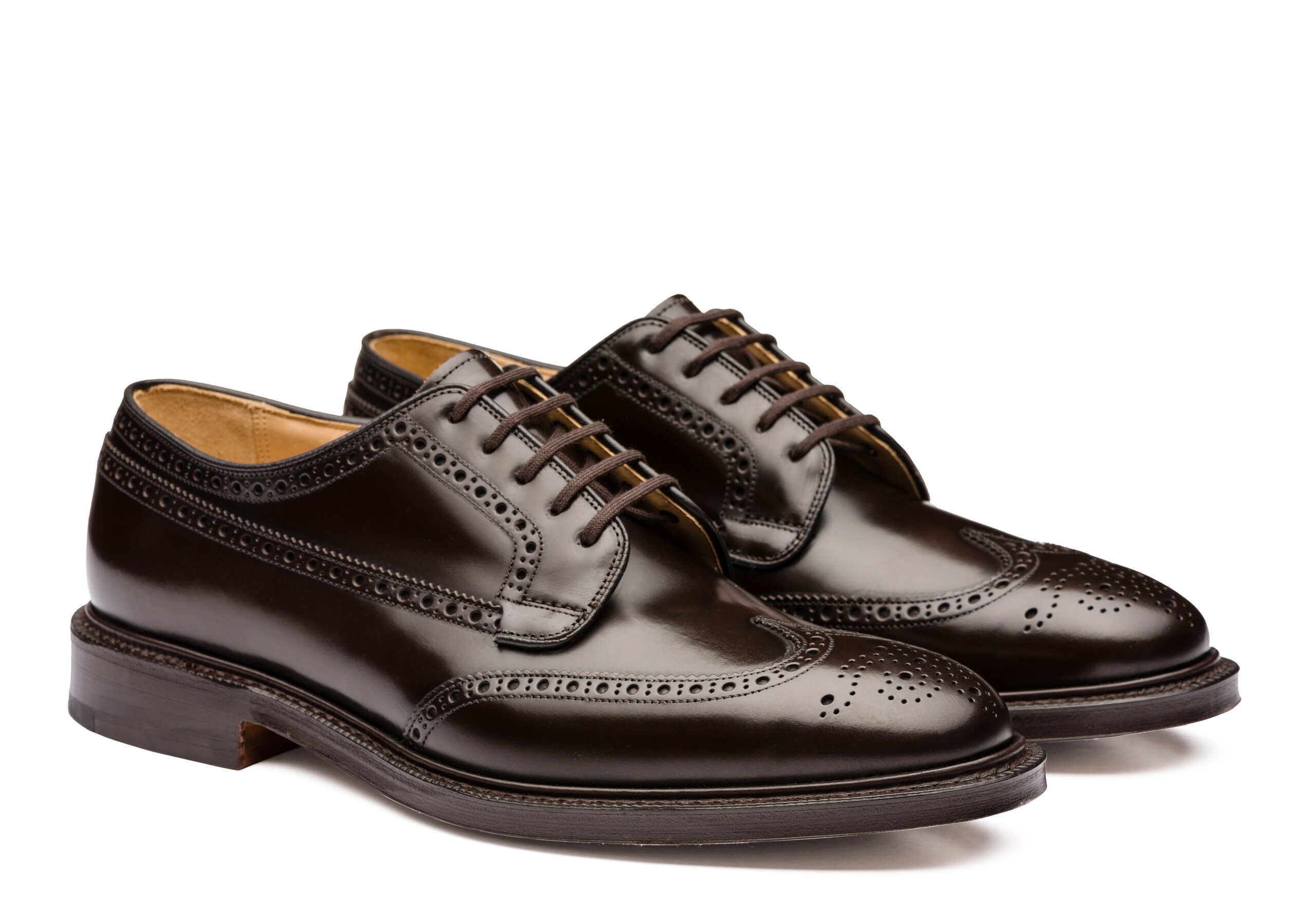 Grafton 173 Church's Polished Binder Derby Brogue Brown