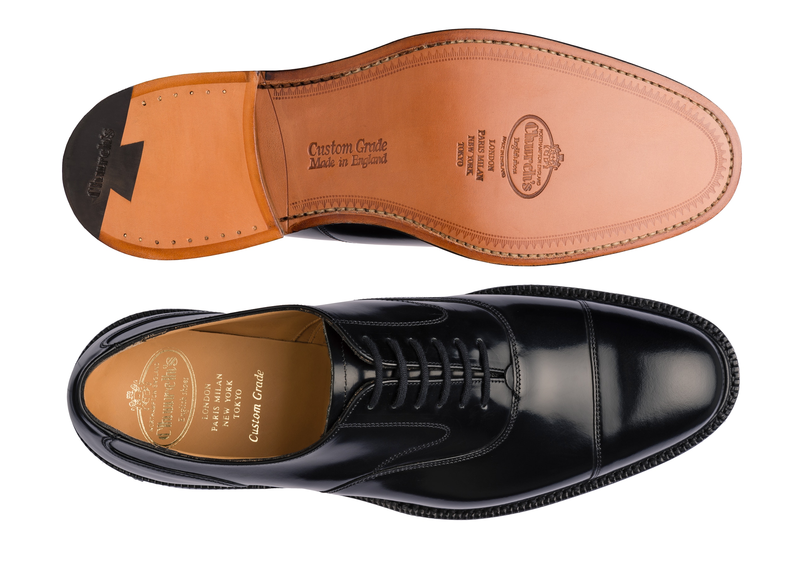 Lancaster 173 Church's Polished Binder Oxford Black