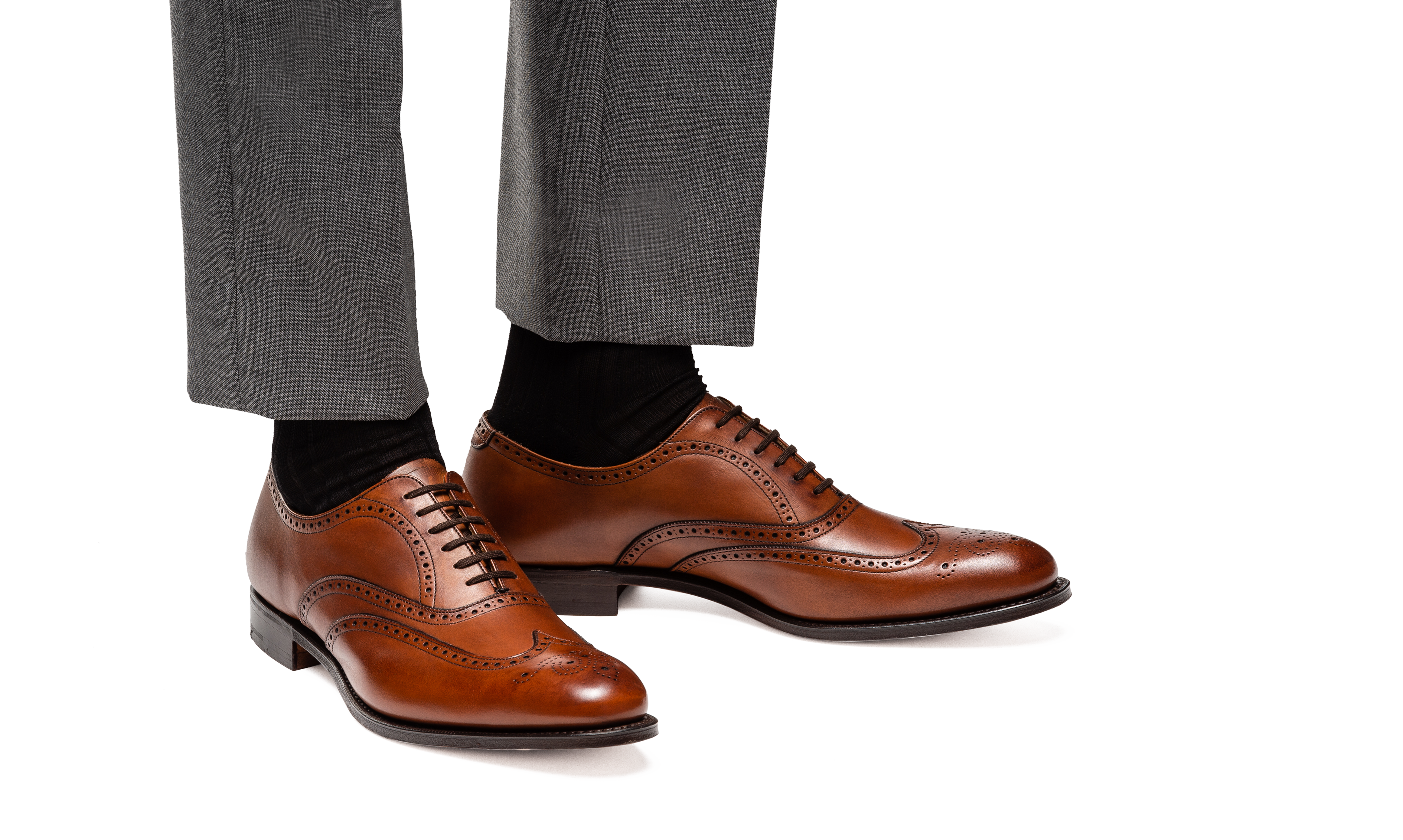 Berlin Calf Leather Oxford Brogue Brown 