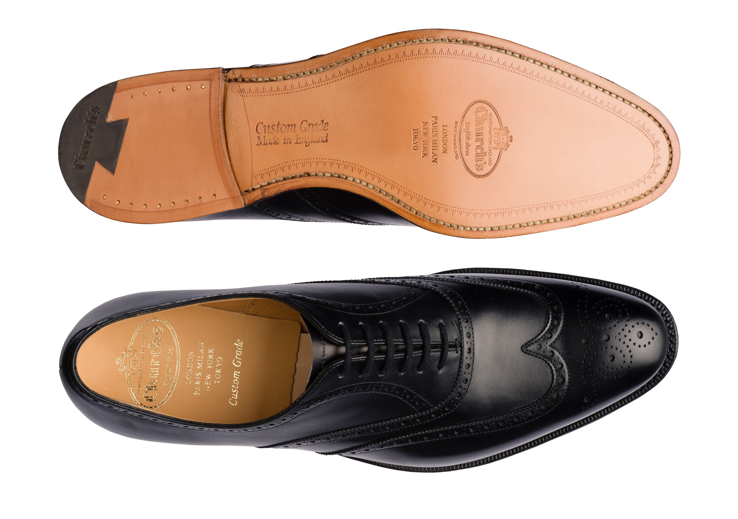 Berlin Church's Calf Leather Oxford Brogue Black
