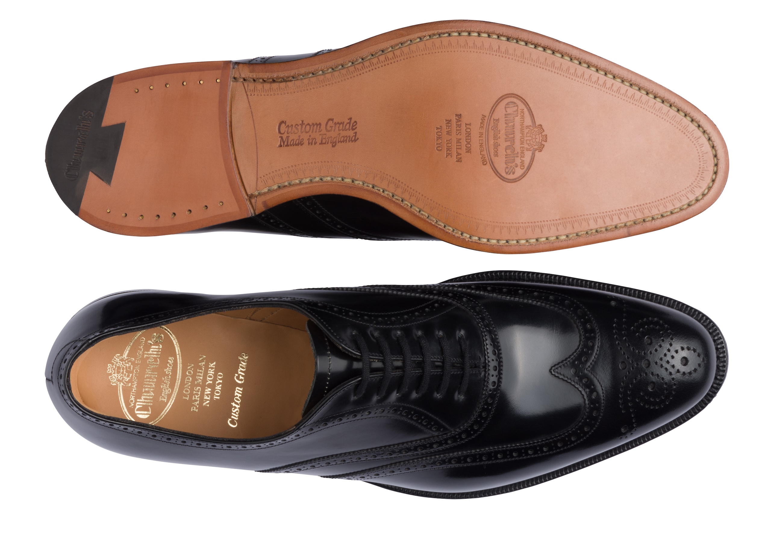 Berlin Church's Polished Binder Oxford Brogue Black