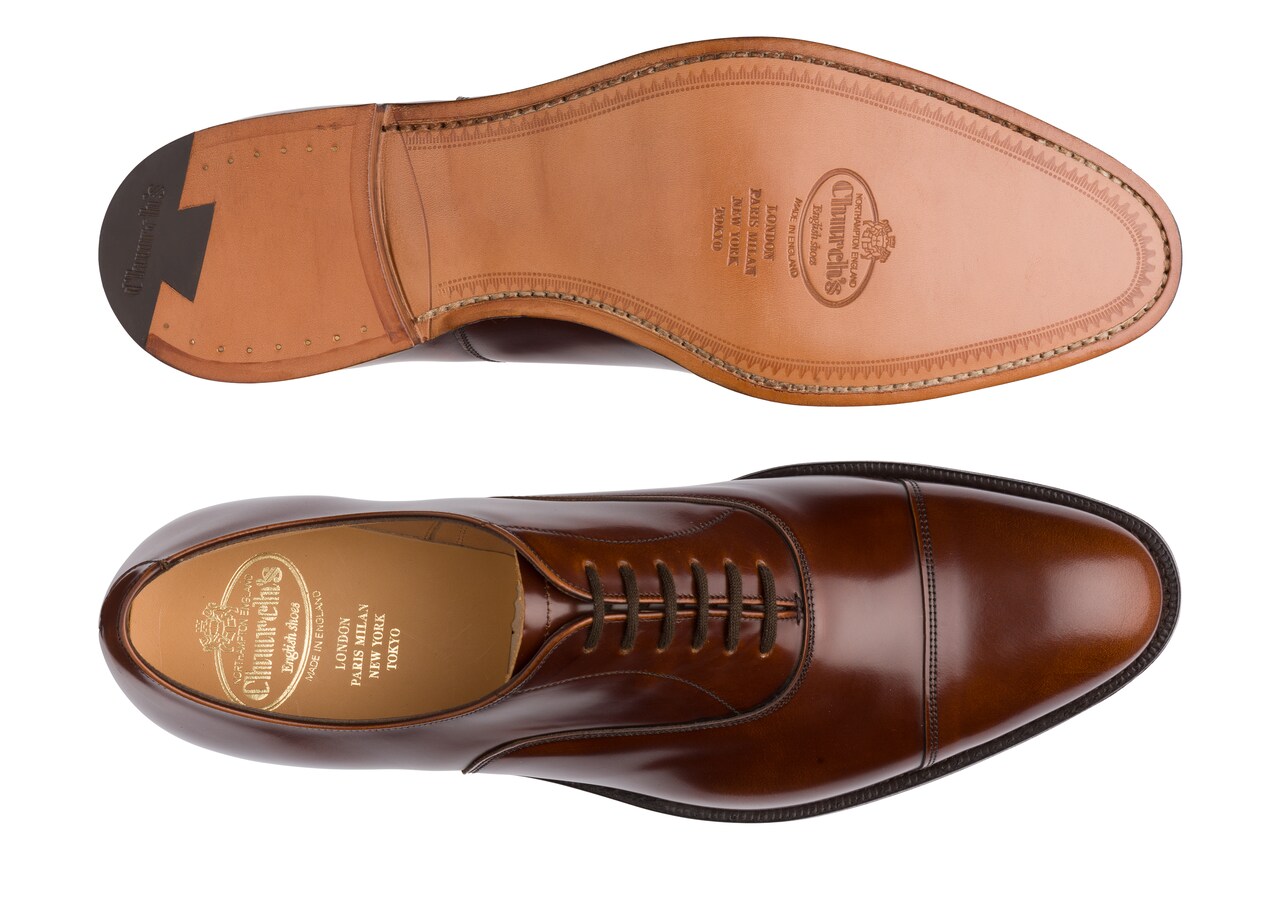 Men's Dubai Polished Fumè Oxford Brown 