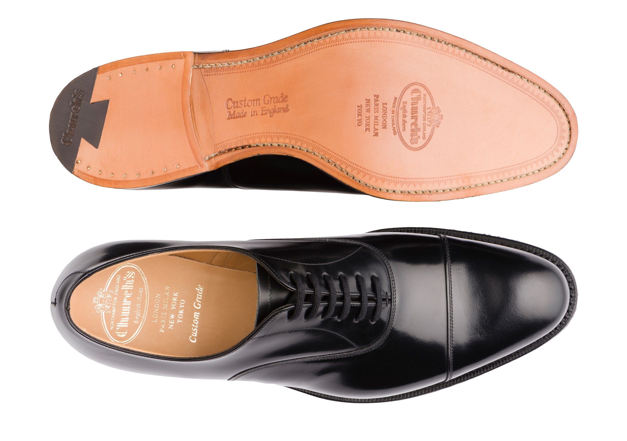 Dubai Church's Oxford à Liant Poli Noir