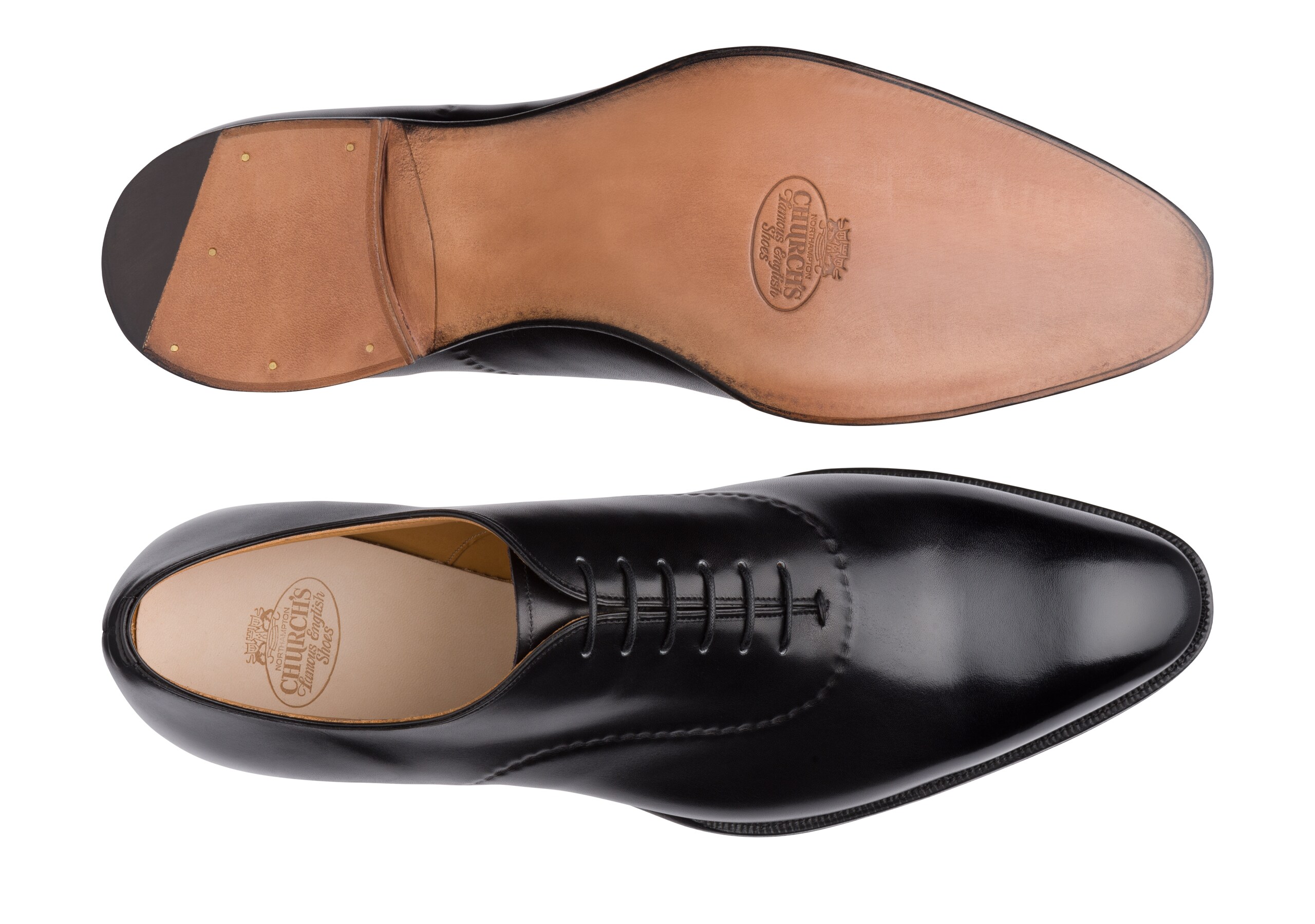 Eliot Church's Oxford en Cuir Masai Noir