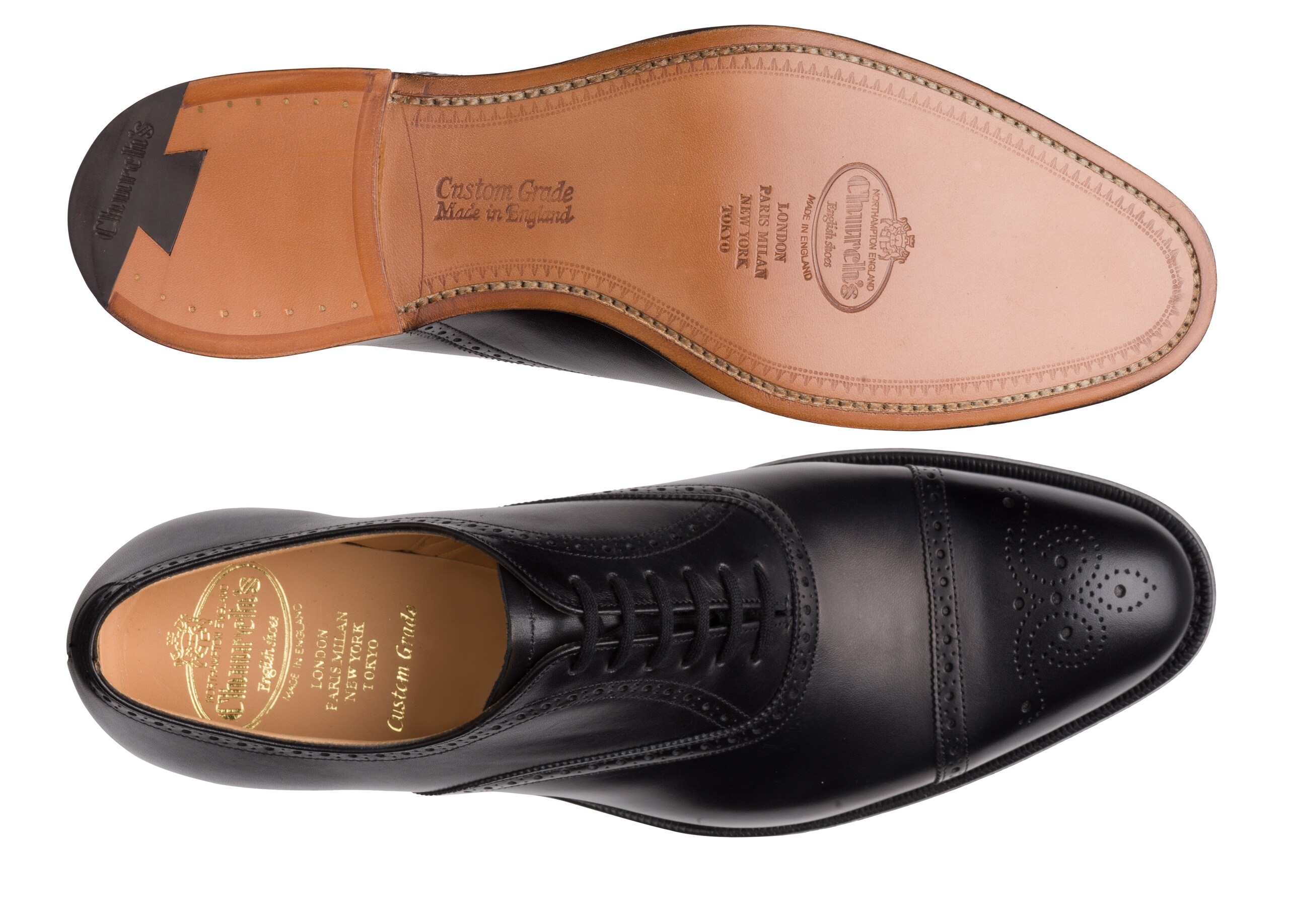 Toronto Church's Richelieu Oxford en Cuir Nevada Noir