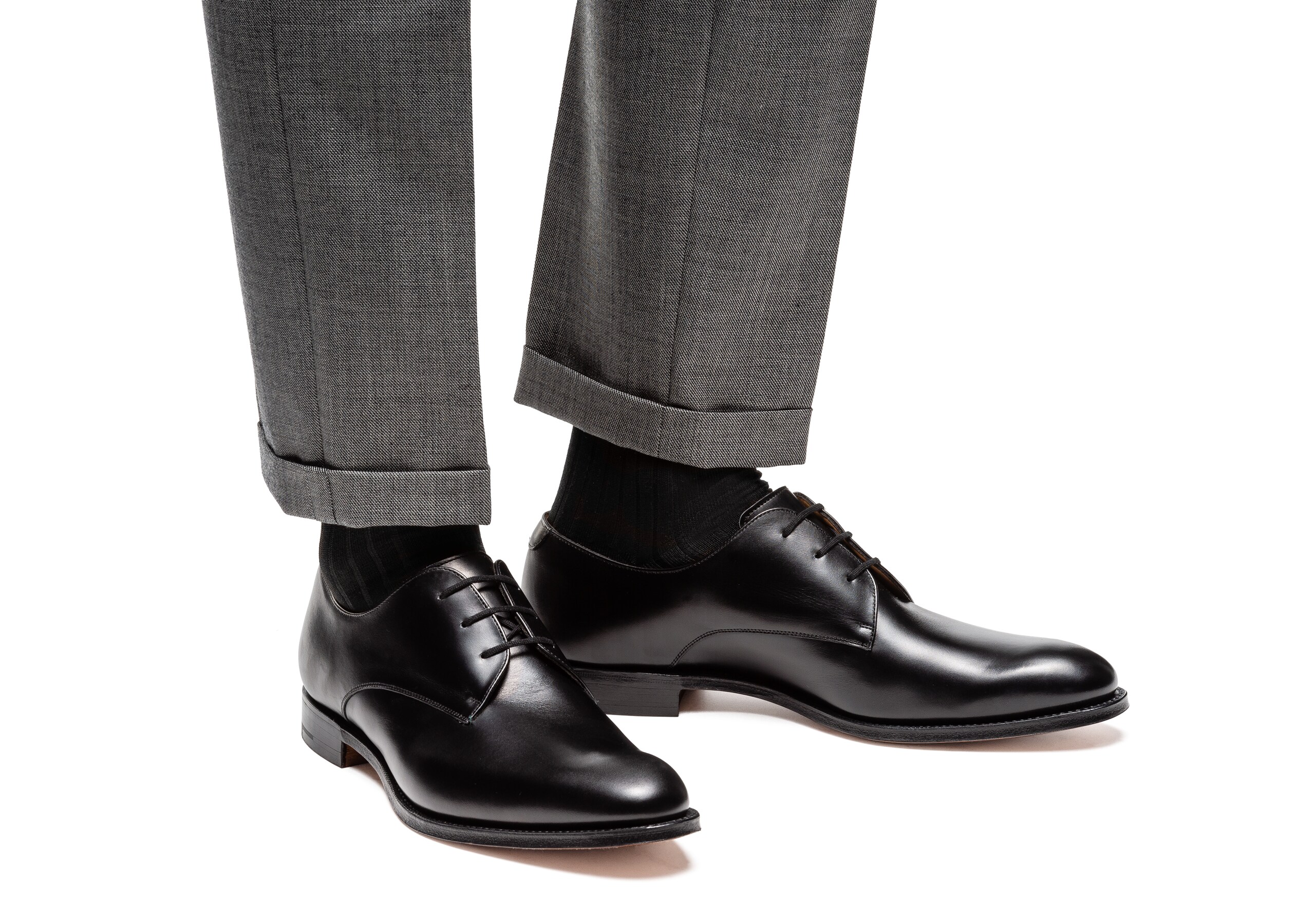 Oslo Church's Derby en Cuir de Veau Noir