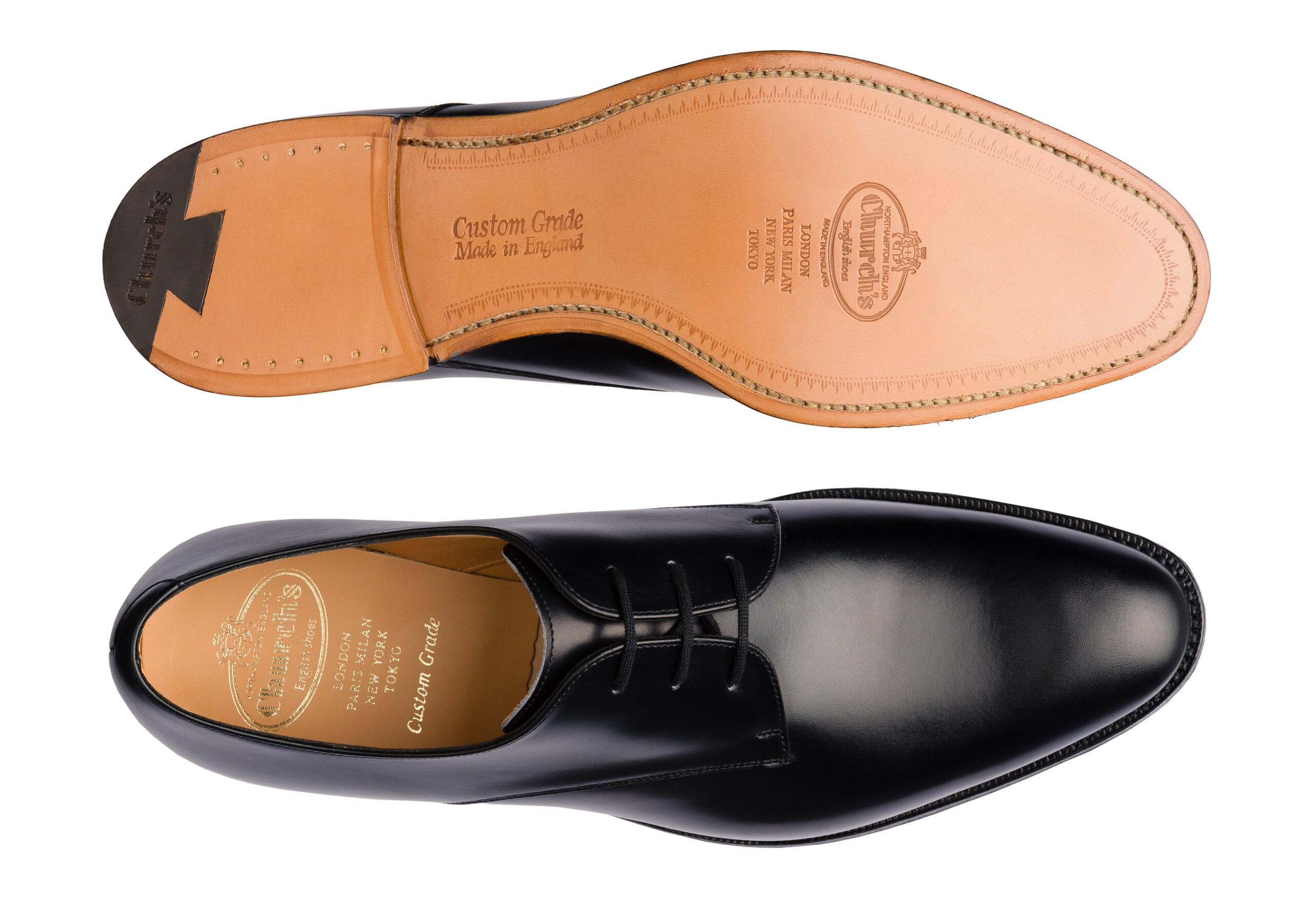 Oslo Church's Derby en Cuir de Veau Noir