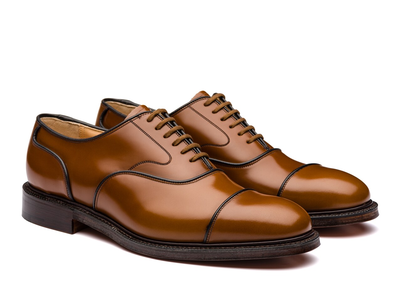 Ongar Oxford in Pelle di Vitello Spazzolato Marrone Church�s