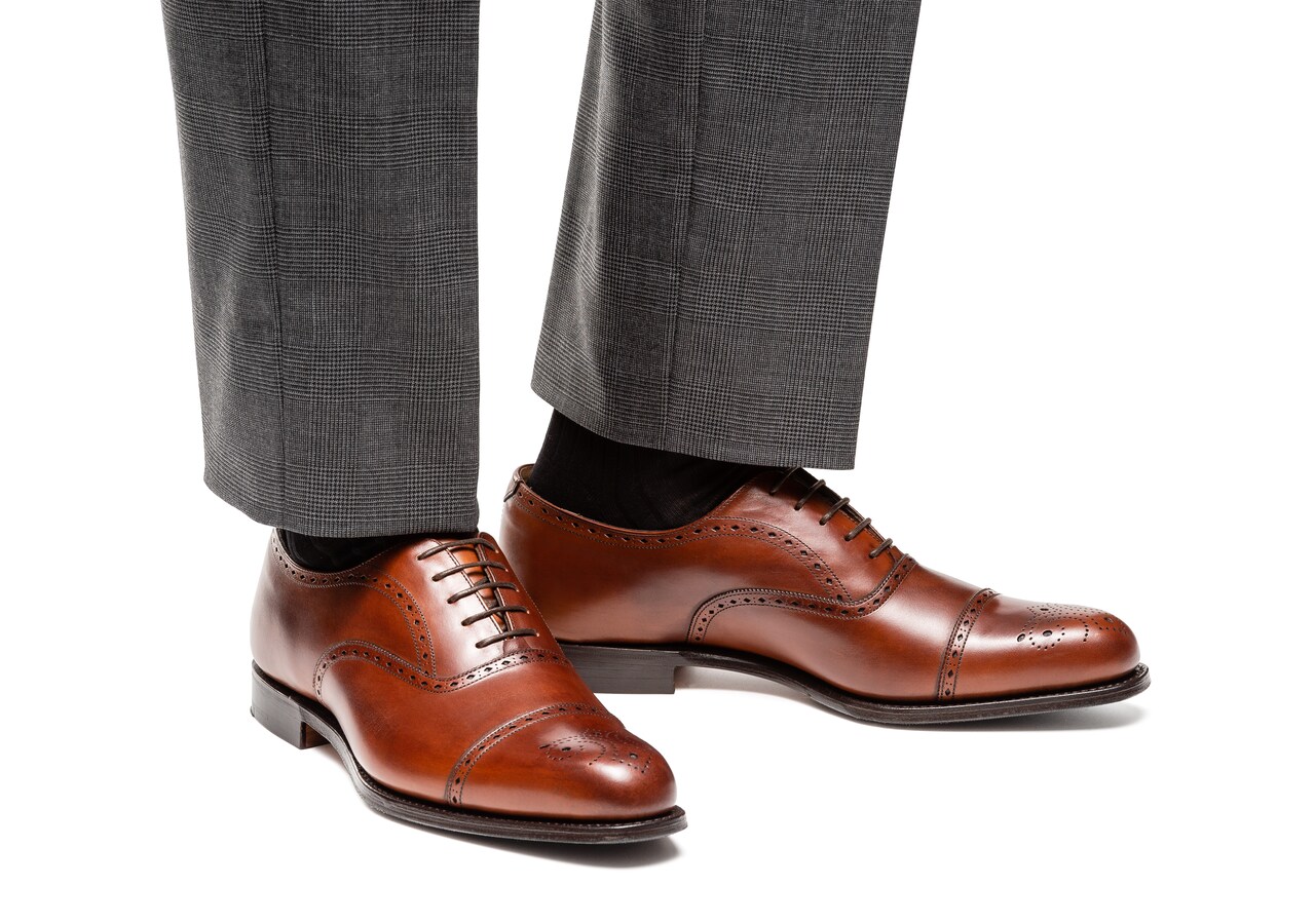 Weymouth Oxford Brogue in Pelle Nevada Marrone Church�s