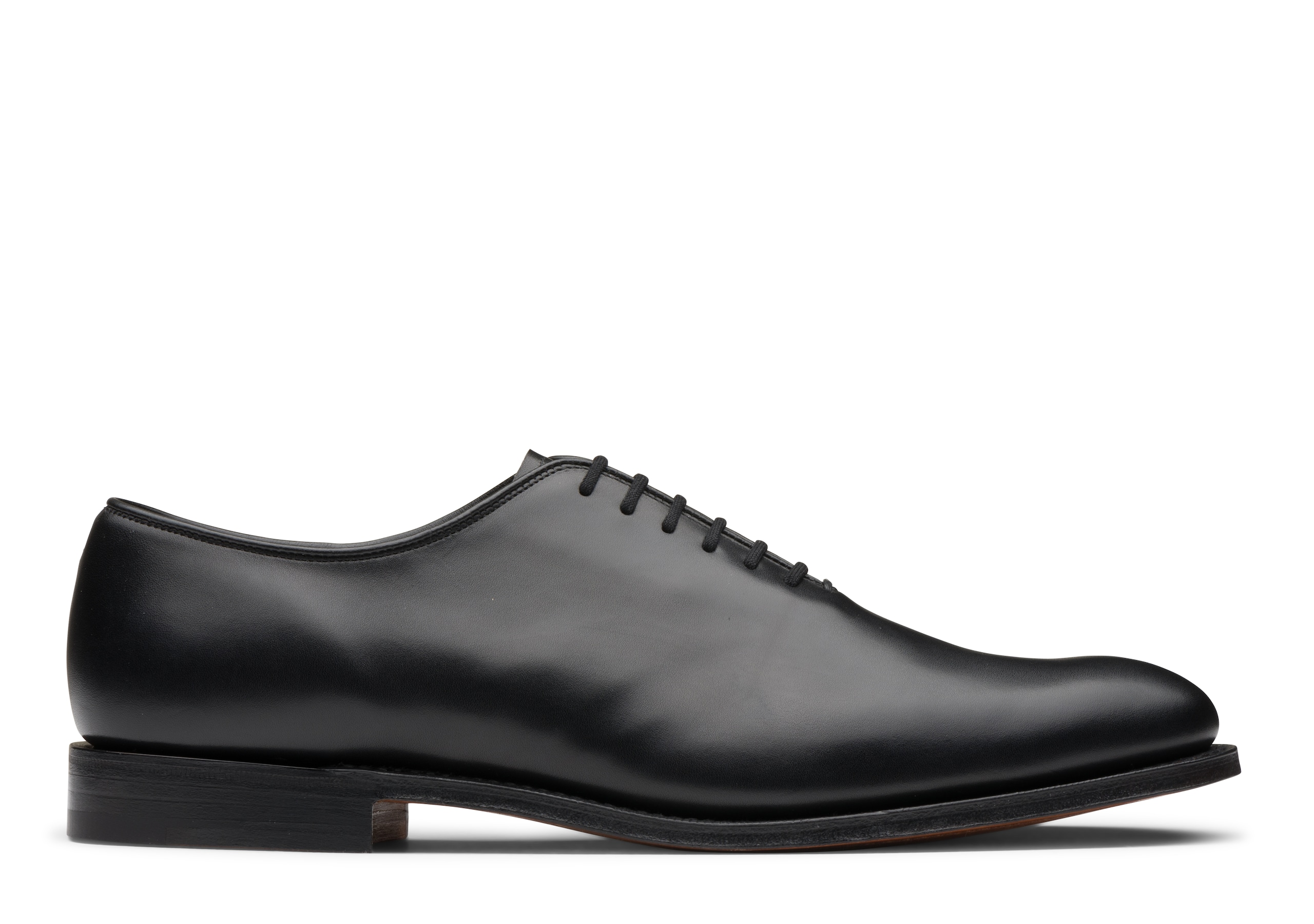 black wholecut oxfords