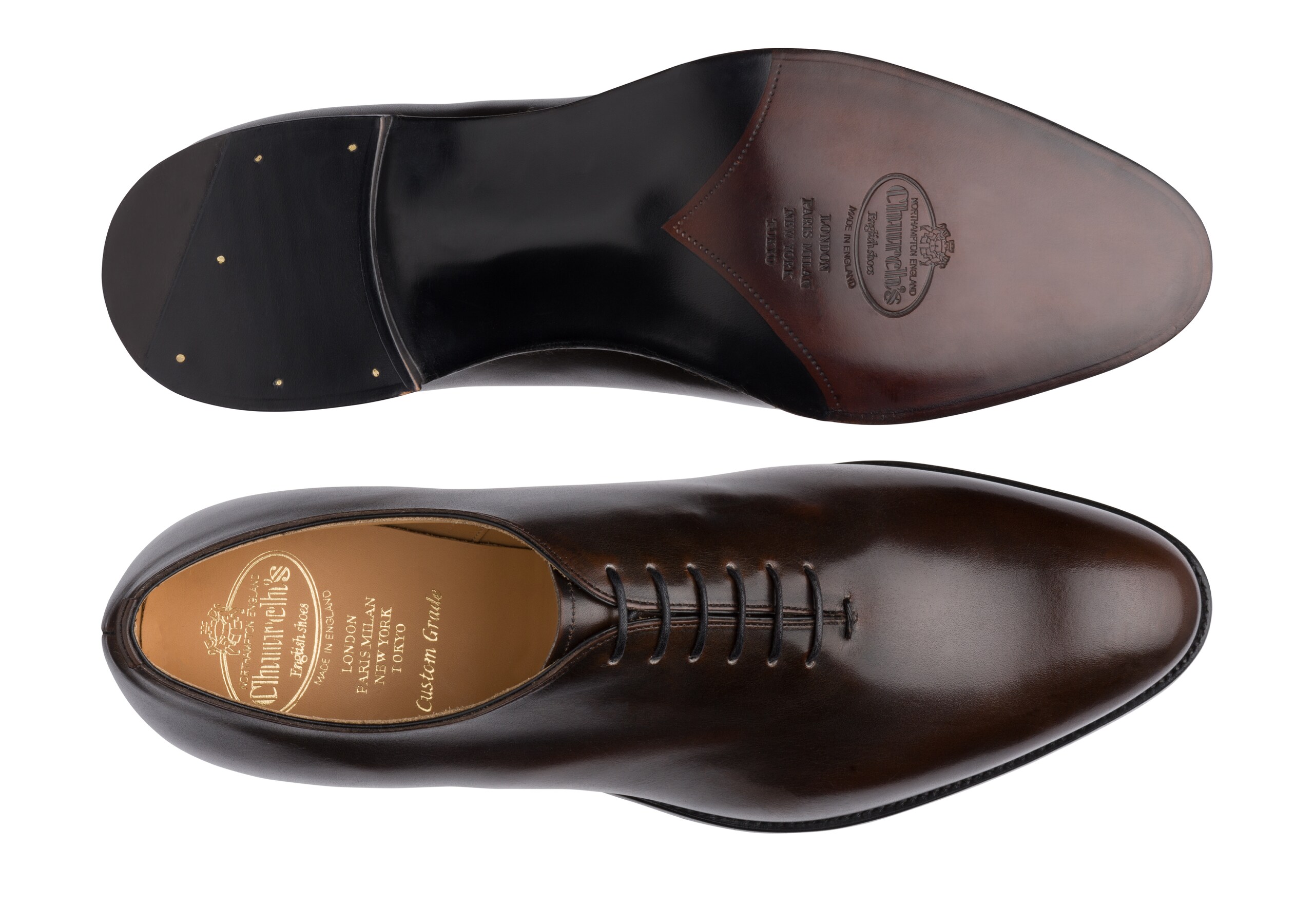King Church's Royal Calf Leather Whole Cut Oxford Brown