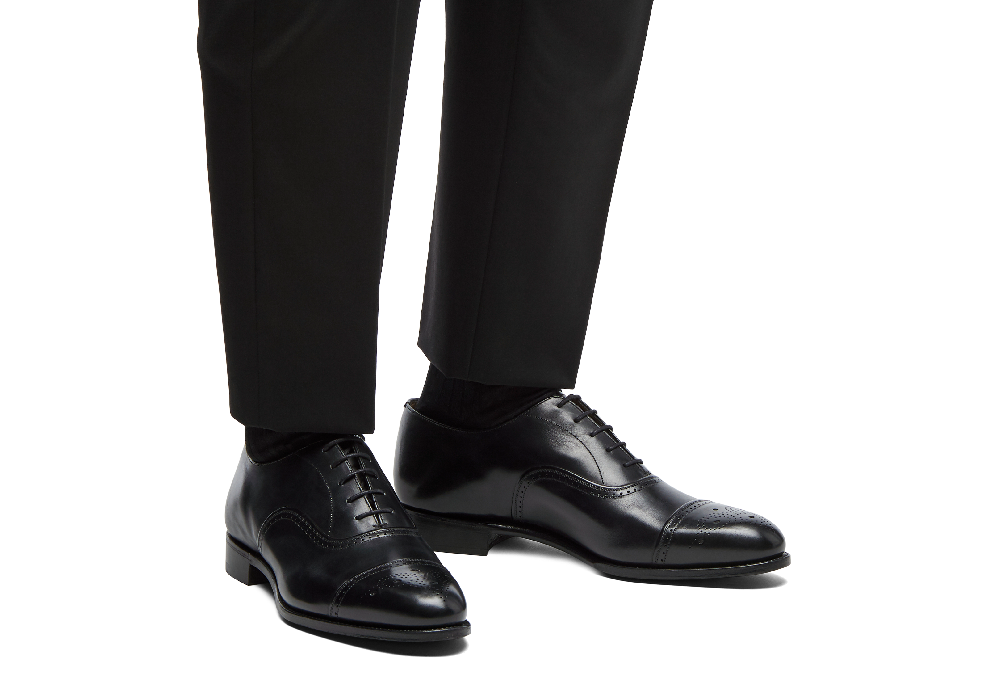 Church's patent top leather shoes